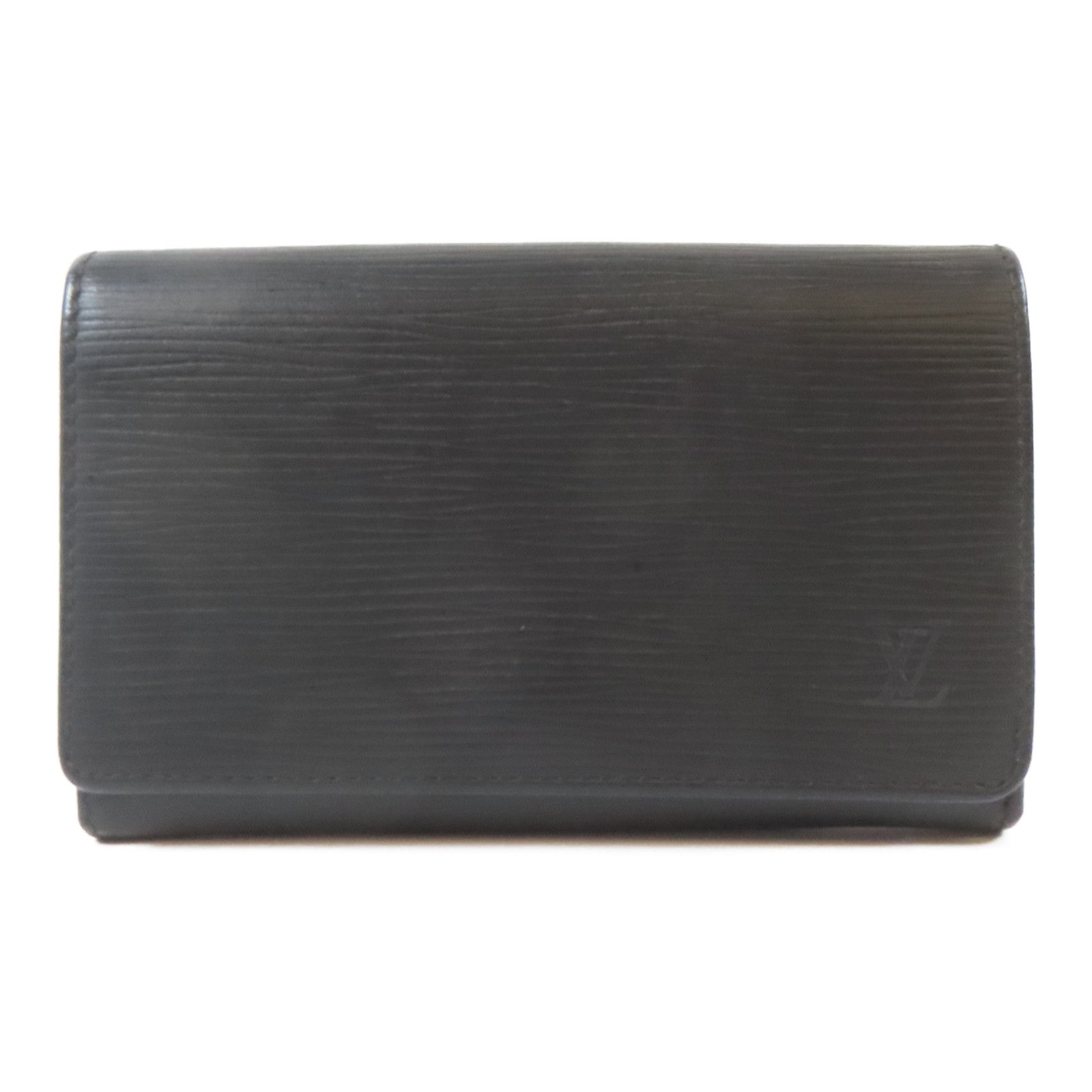 LOUIS VUITTON 【激減優惠】Epi Portefeuille Tresor Wallet金扣錢包黑色