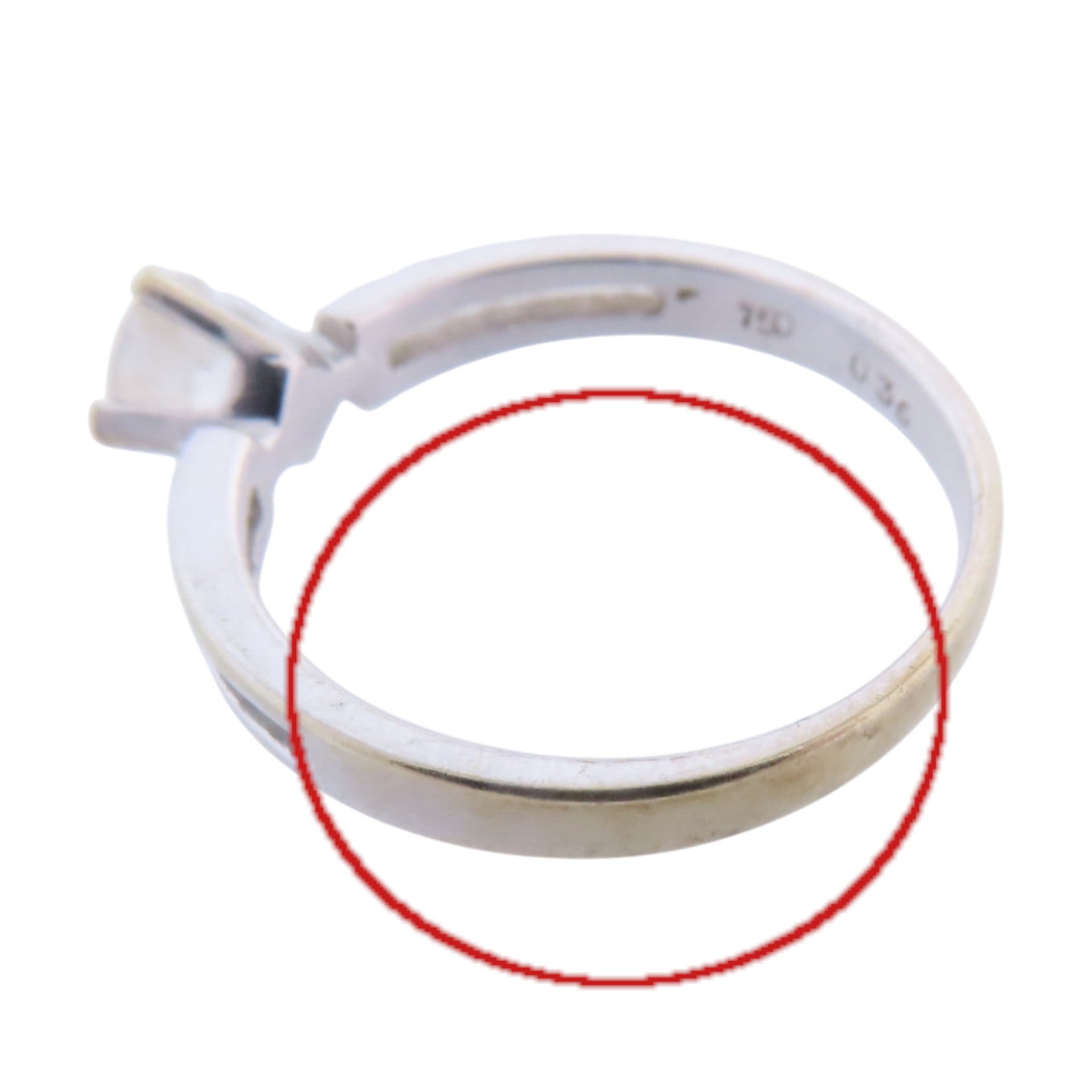 JEWELRY 【激減優惠】18K白金Diamond Ring鑽石戒指US#6