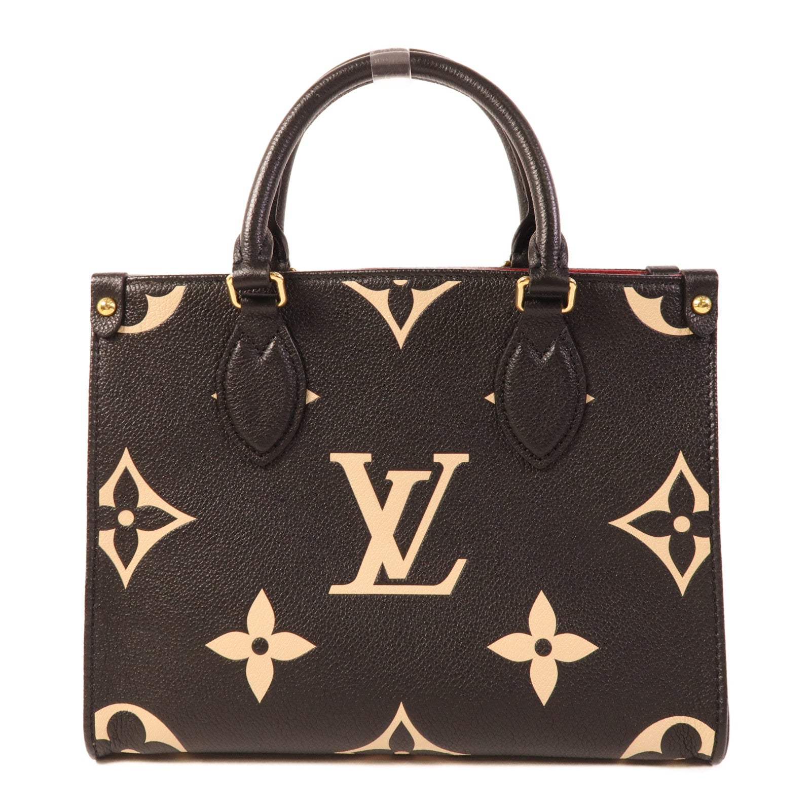 LOUIS VUITTON Monogram Empreinte On The Go PM金扣手挽肩背兩用袋