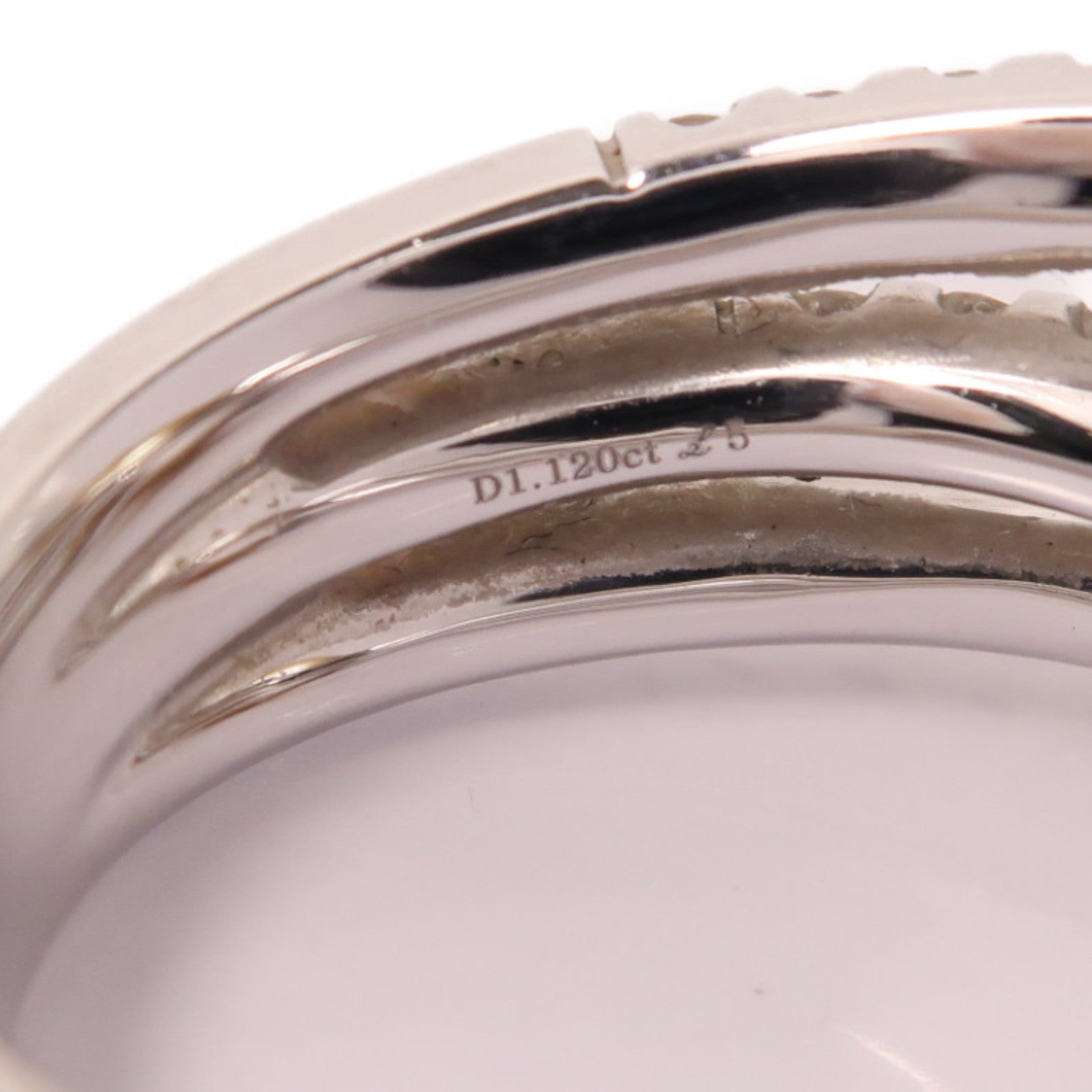 JEWELRY 18K白金Pearl Ring15.24ct珍珠/1.120ct鑽石戒指US#6.75