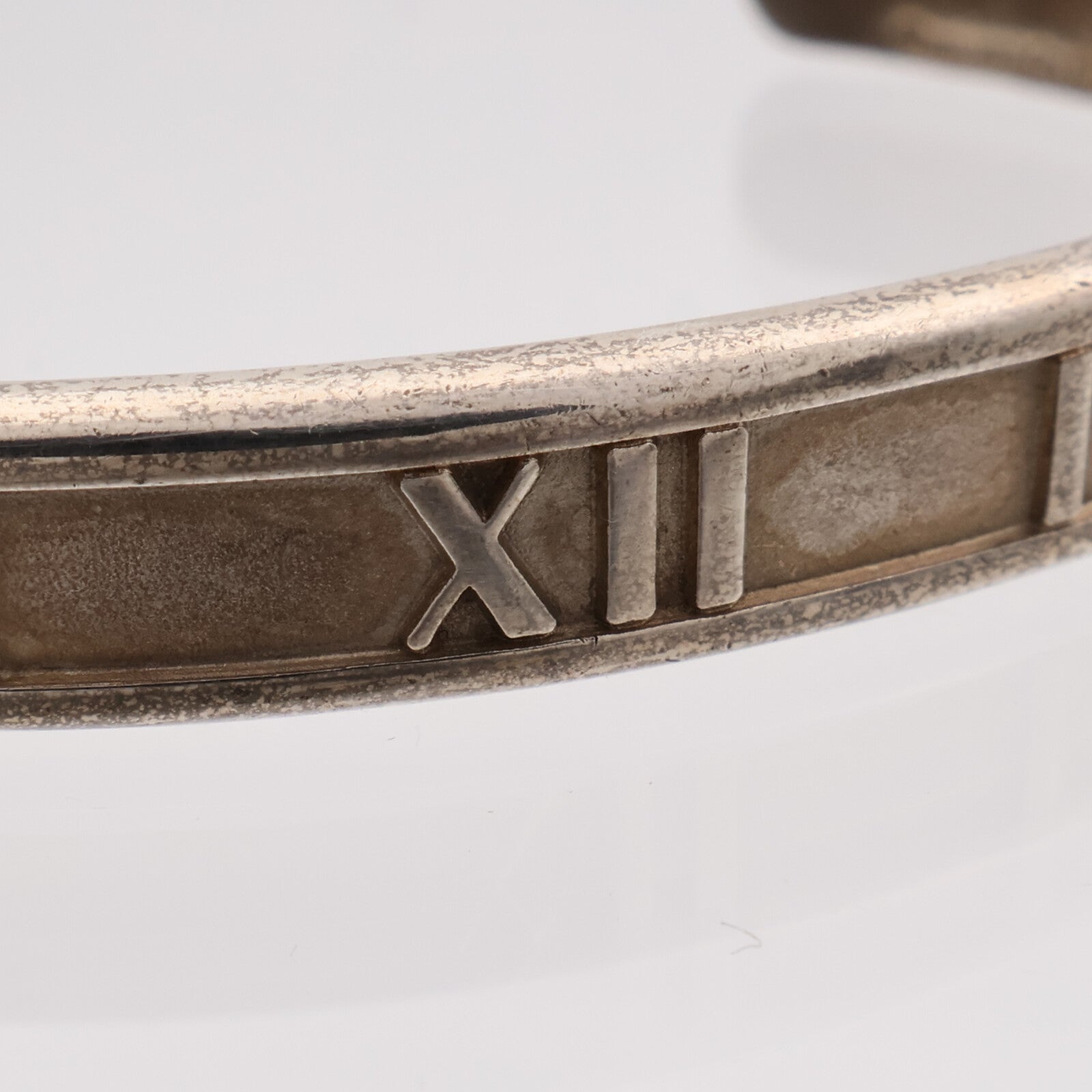 TIFFANY＆CO 925純銀Atlas Bangle鑽石手鐲