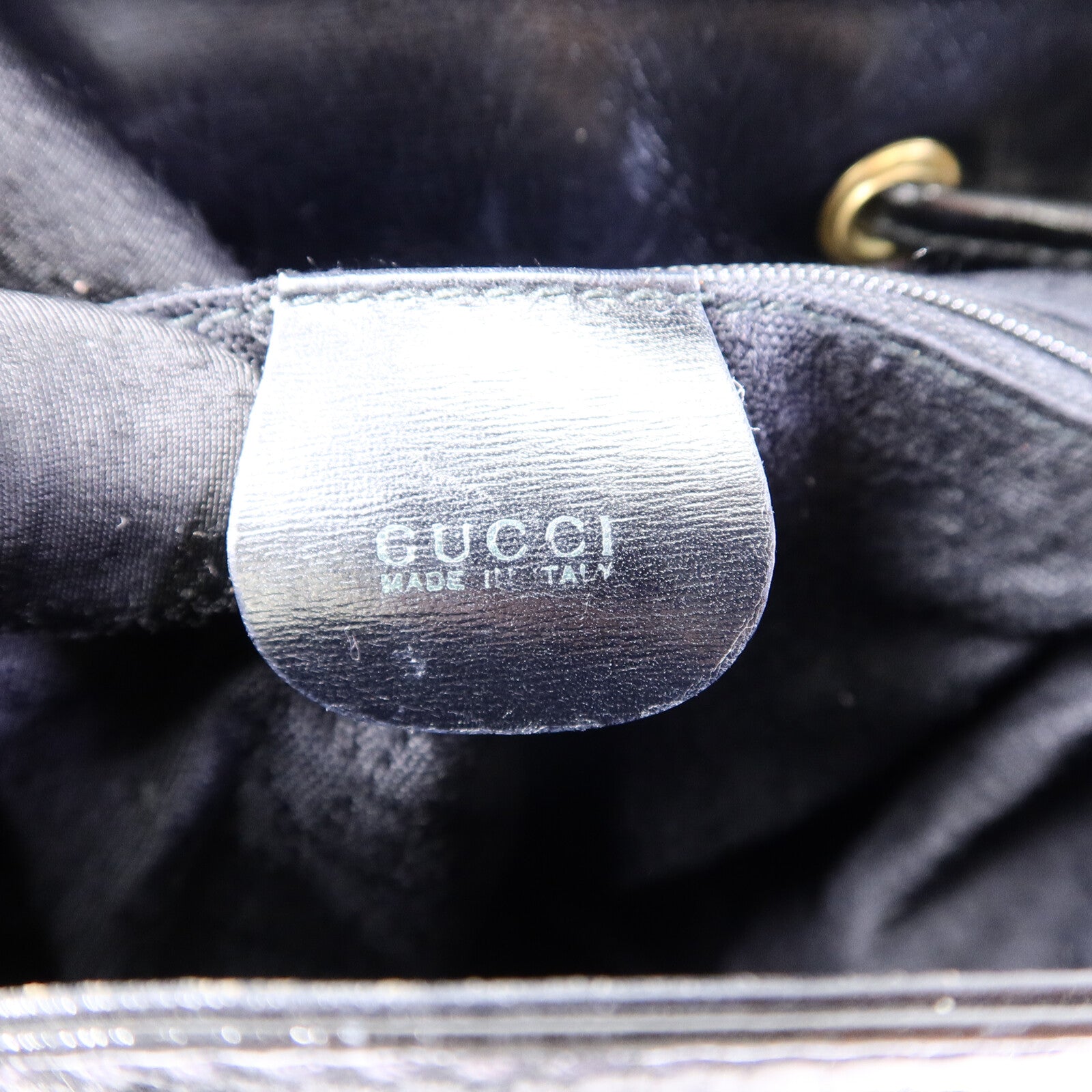 GUCCI 漆皮皮革Mini Bamboo Backpack背包