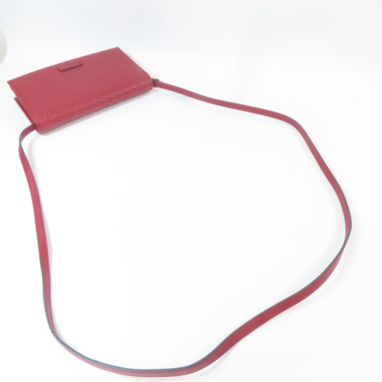 GUCCI 牛皮皮革Shoulder Bag金扣肩背袋紅色