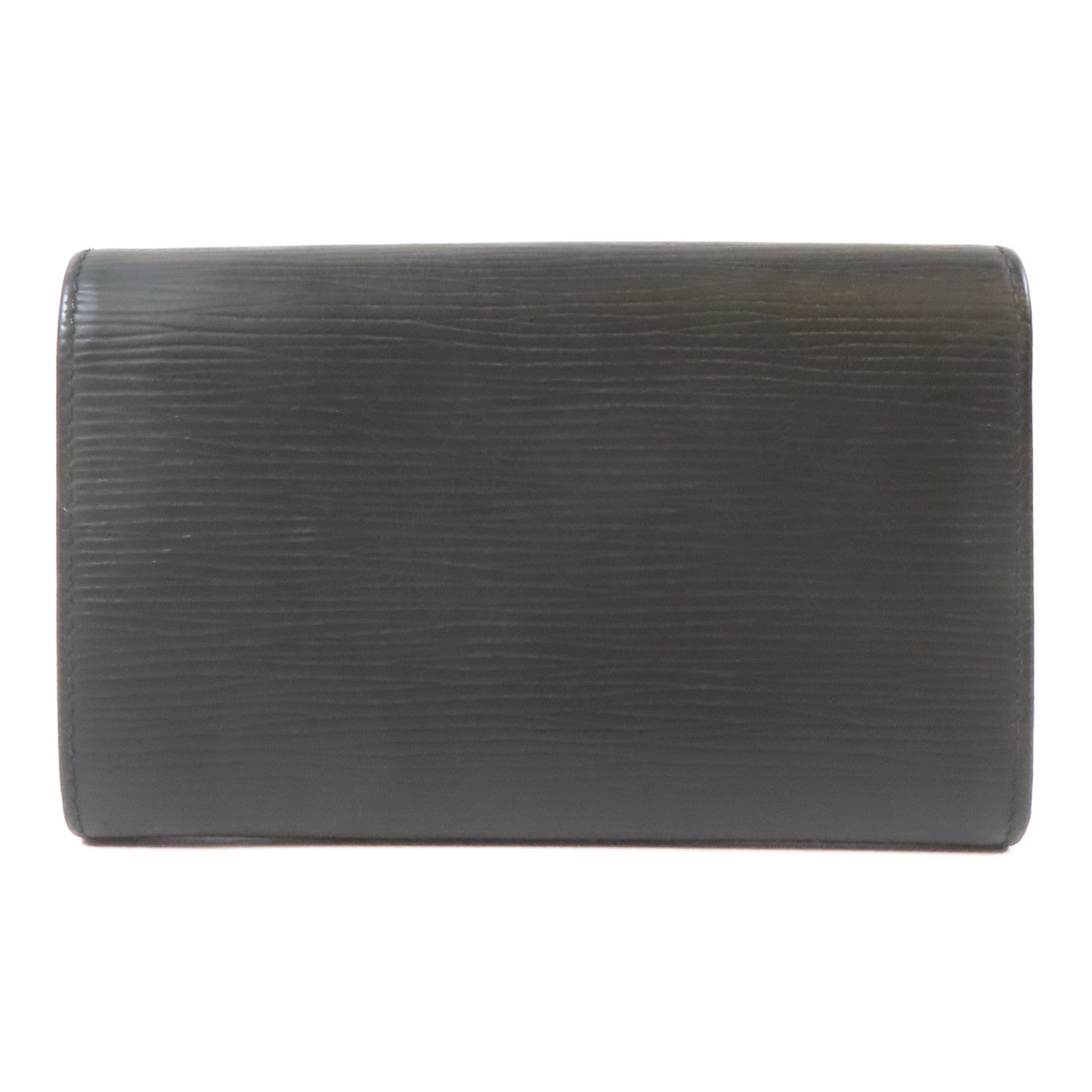 LOUIS VUITTON 【激減優惠】Epi Portefeuille Tresor Wallet金扣錢包黑色
