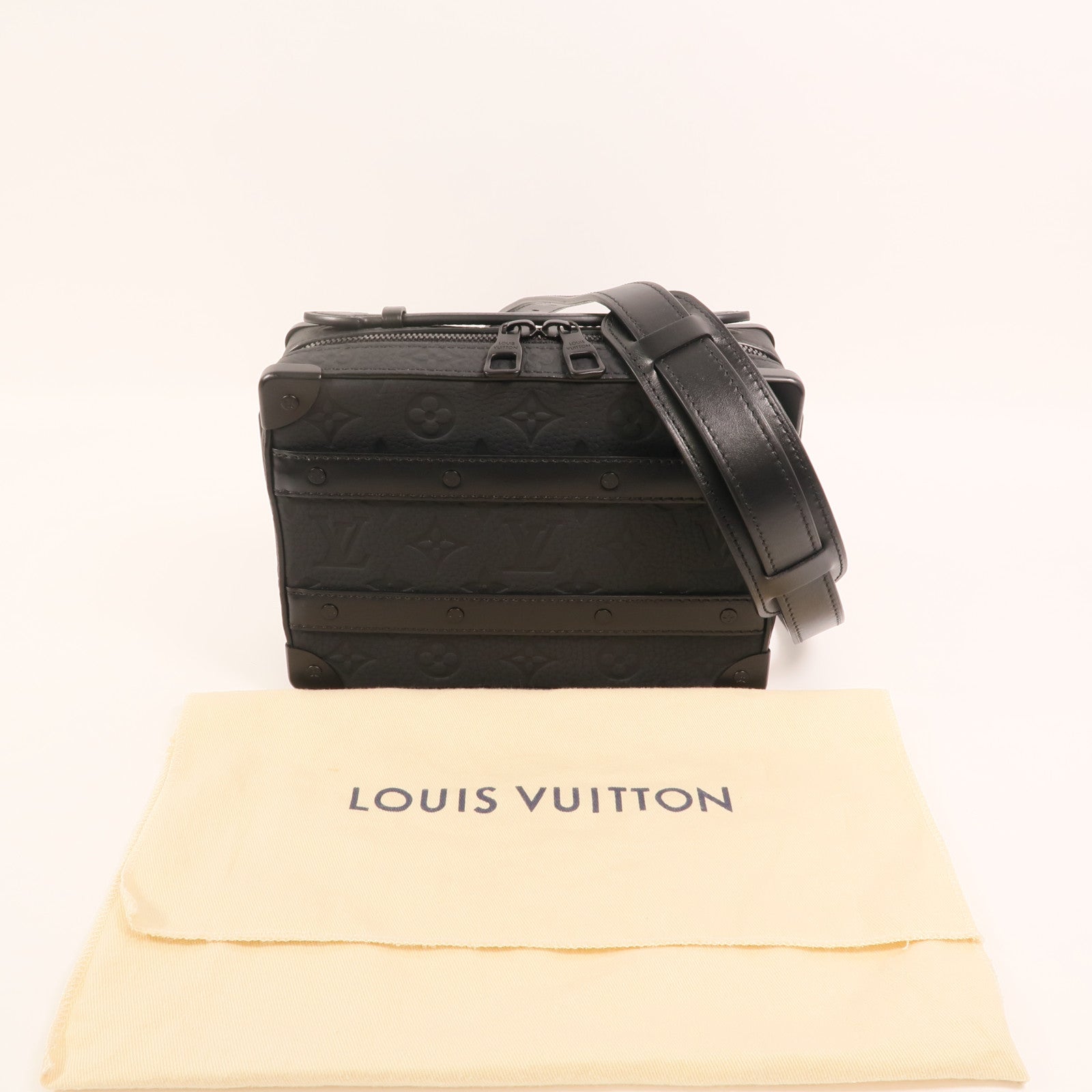 LOUIS VUITTON Monogram Taurillon Handle Soft Trunk手挽肩背兩用袋