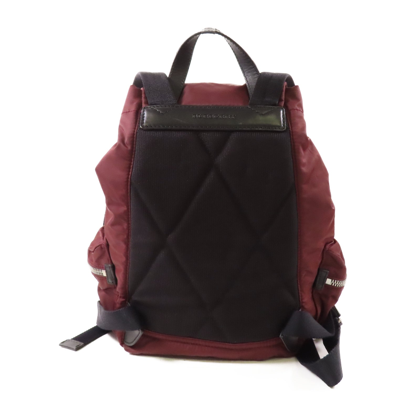 BURBERRY 尼龍Backpack銀扣背包