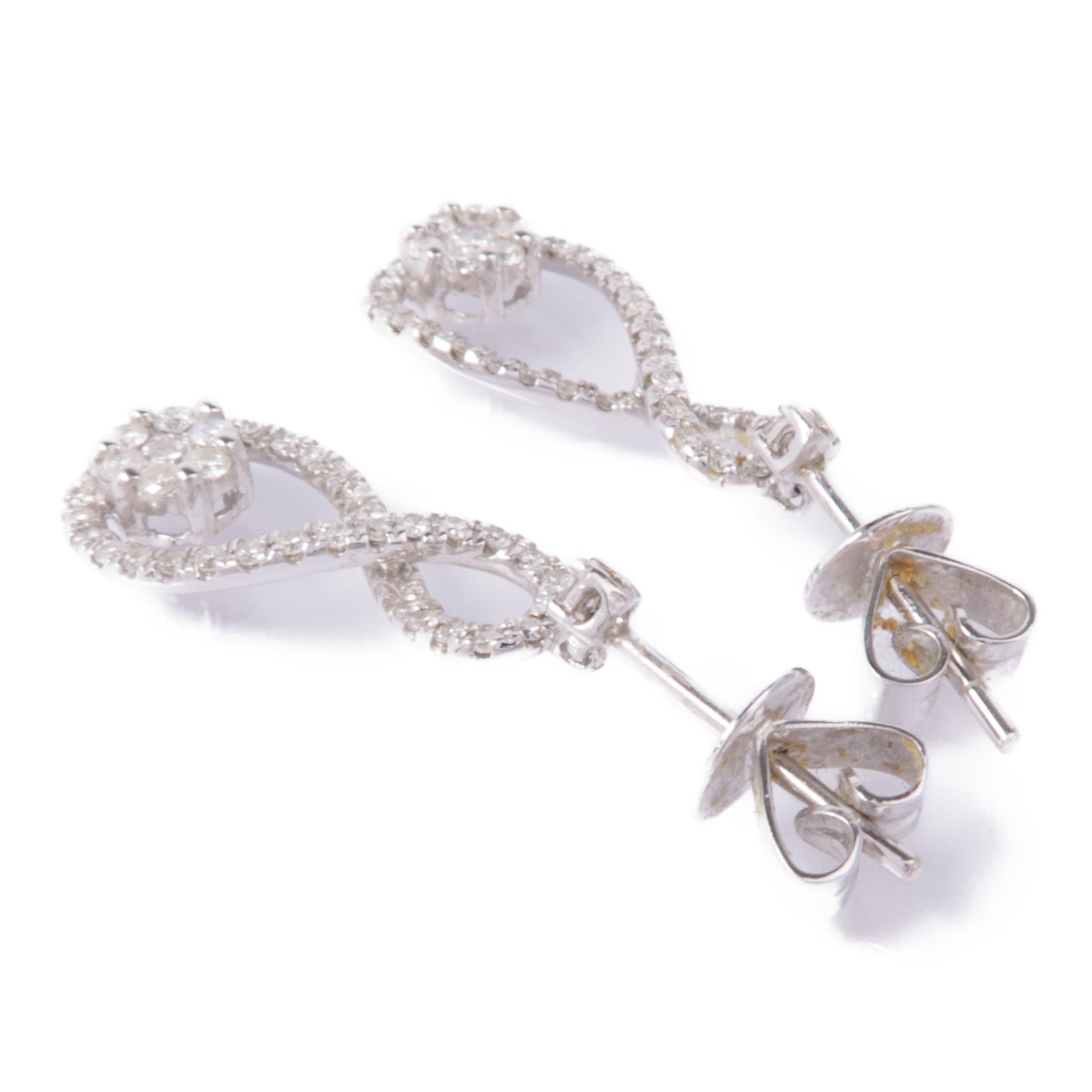 JEWELRY 18K白金Diamond Earrings鑽石耳環