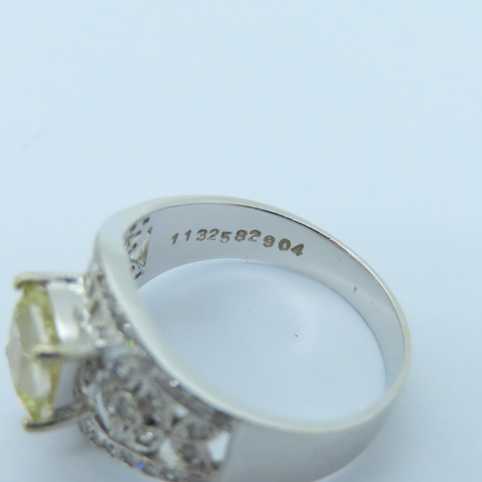 JEWELRY 18K White Gold Diamond Ring 1.74ct Diamond Ring US#8.5