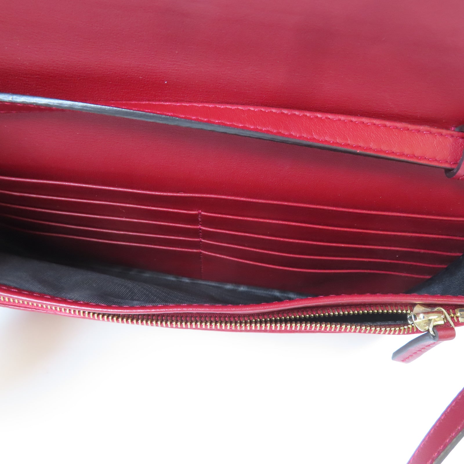GUCCI 牛皮皮革Shoulder Bag金扣肩背袋紅色