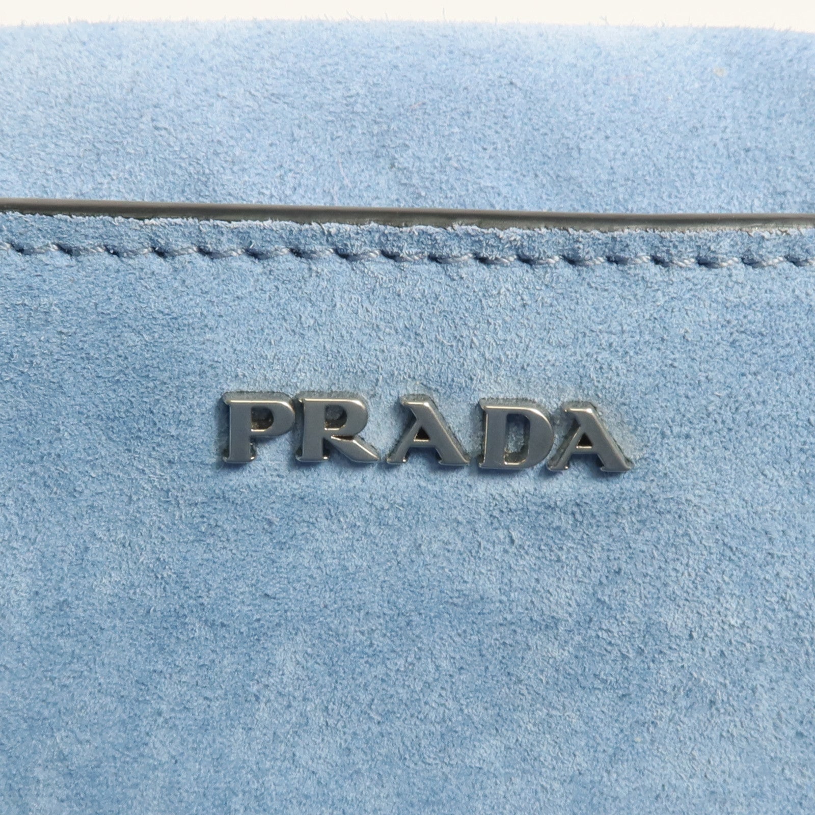 PRADA 牛皮皮革2 Way Shoulder銀扣手挽肩背兩用袋