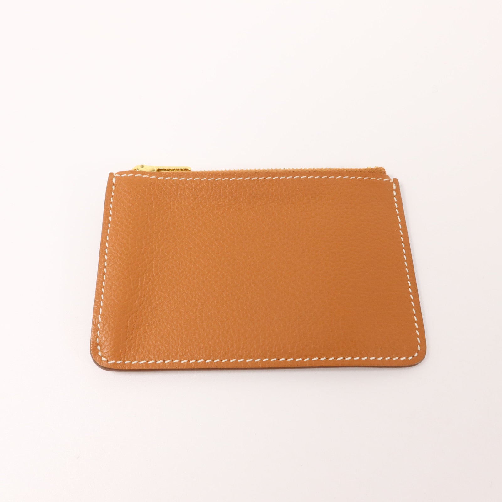 HERMES Evercolor皮革Roulis Slim錢包Gold