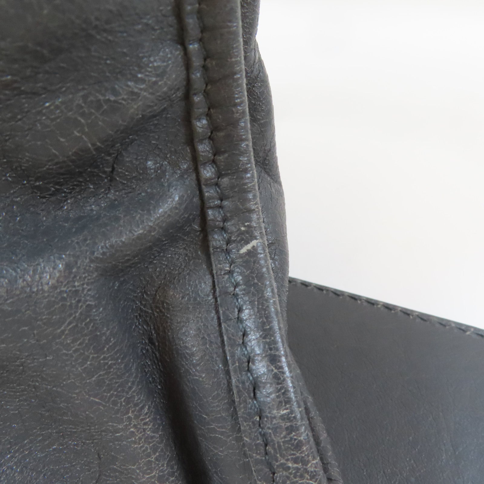 BALENCIAGA 牛皮皮革Giant City Medium金扣手挽肩背兩用袋灰色