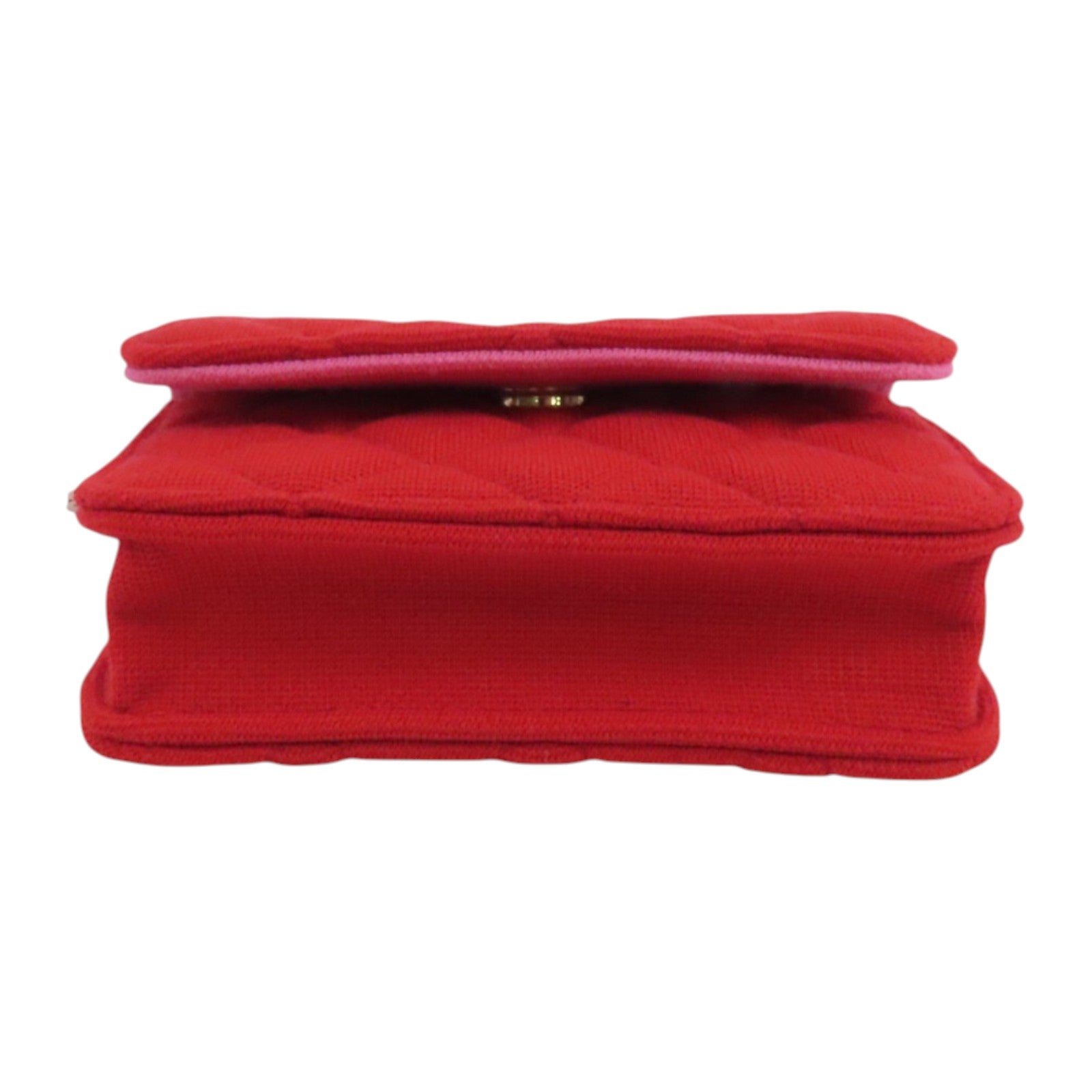 CHANEL 帆布Shoulder Bag金扣鏈帶肩背袋