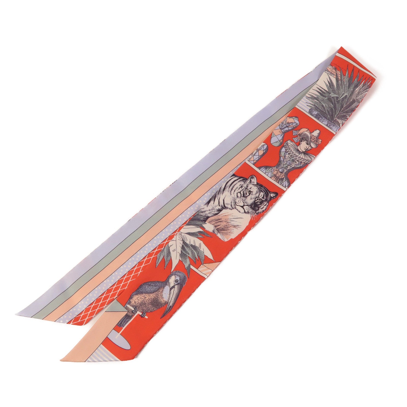 HERMES 絲質Twilly絲巾