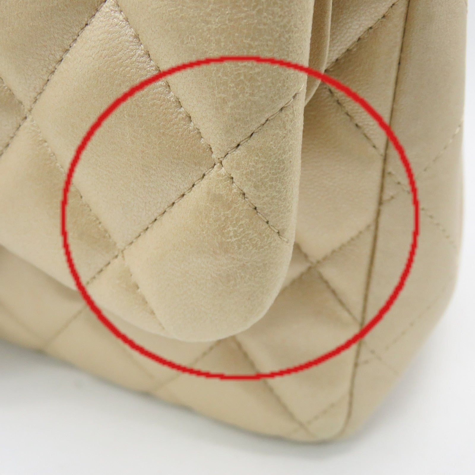 CHANEL 【激減優惠】菱格羊皮皮革Jumbo Chain Shoulder Bag金扣鏈帶肩背袋金色