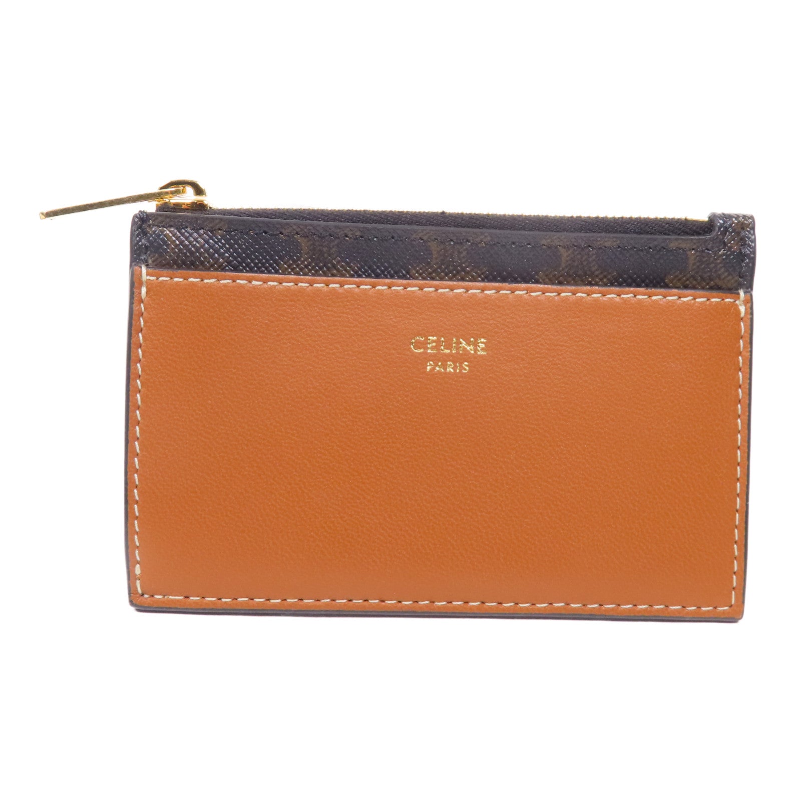 CELINE 塗層帆布Card Case金扣卡片套