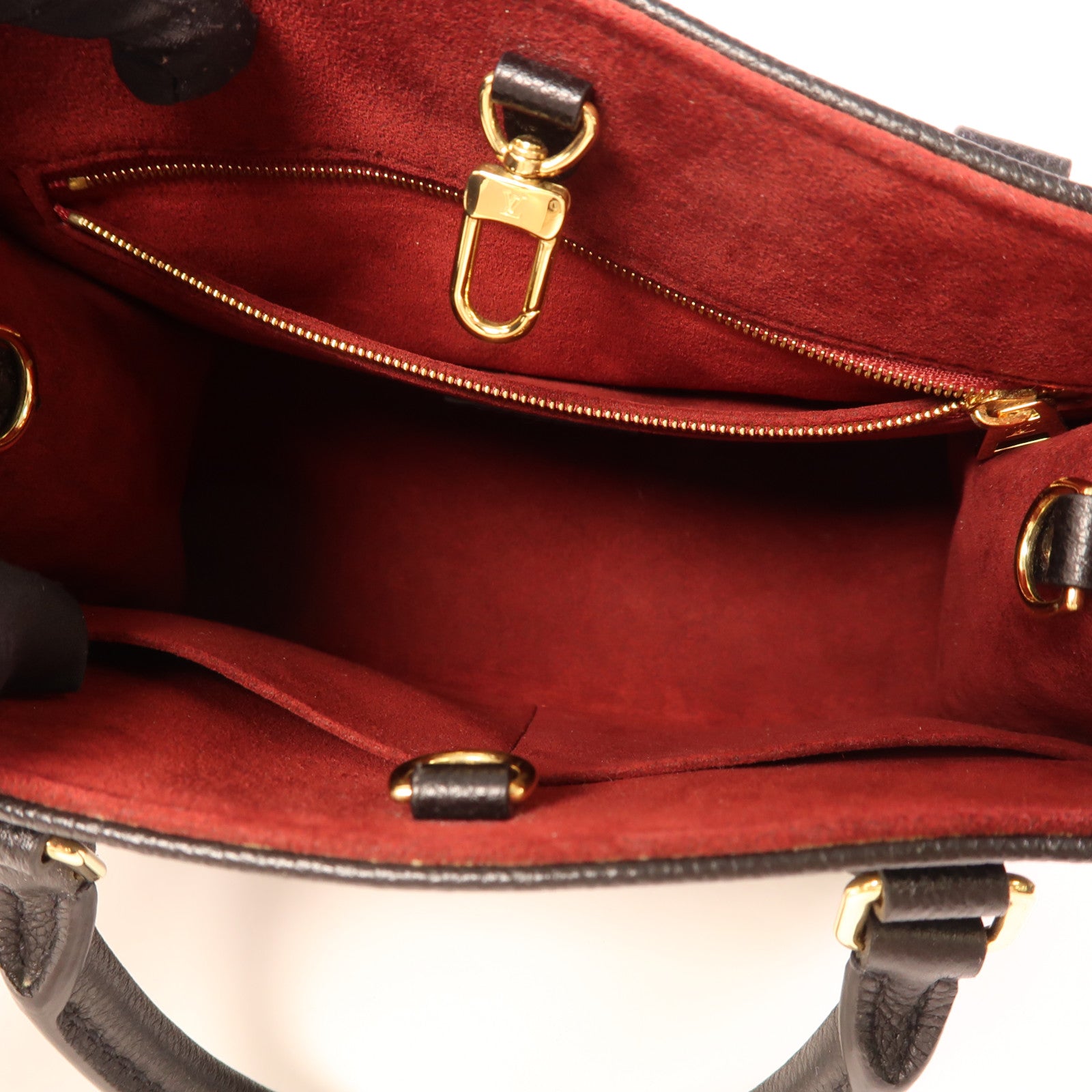 LOUIS VUITTON Monogram Empreinte On The Go PM金扣手挽肩背兩用袋