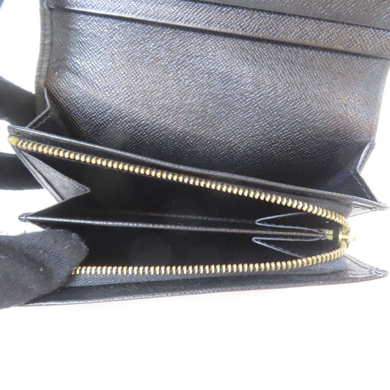 LOUIS VUITTON 【激減優惠】Epi Portefeuille Tresor Wallet金扣錢包黑色