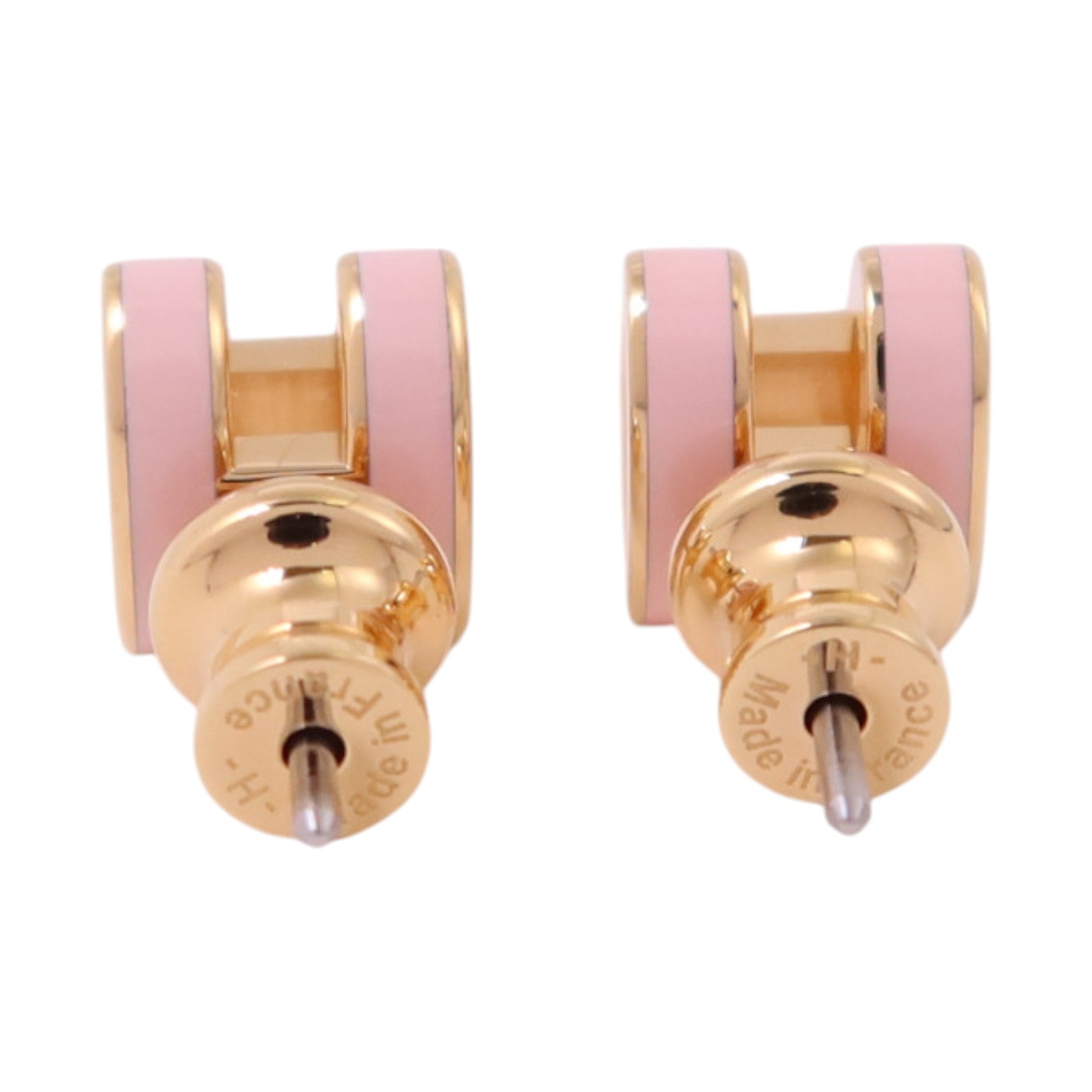 HERMES 金屬/琺瑯Mini Pop H Earrings金扣耳環