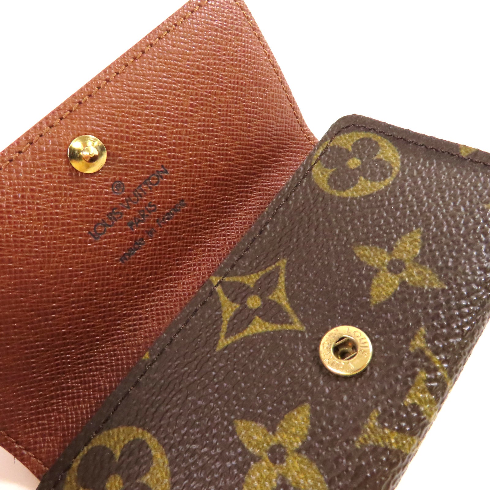 LOUIS VUITTON Monogram Multicles 4 Key Holder金扣鎖匙套啡色