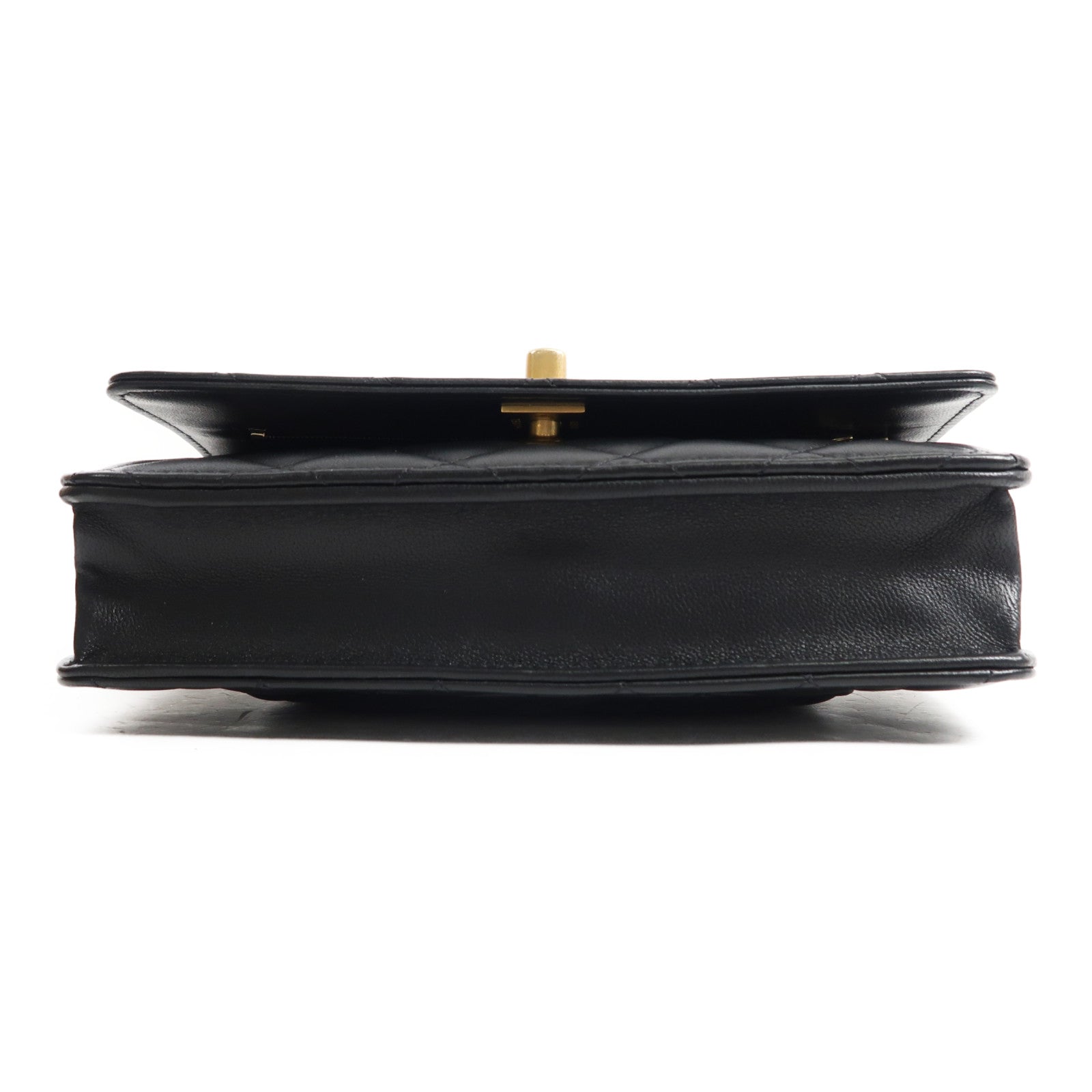 CHANEL 羊皮皮革WOC金扣鏈帶肩背袋