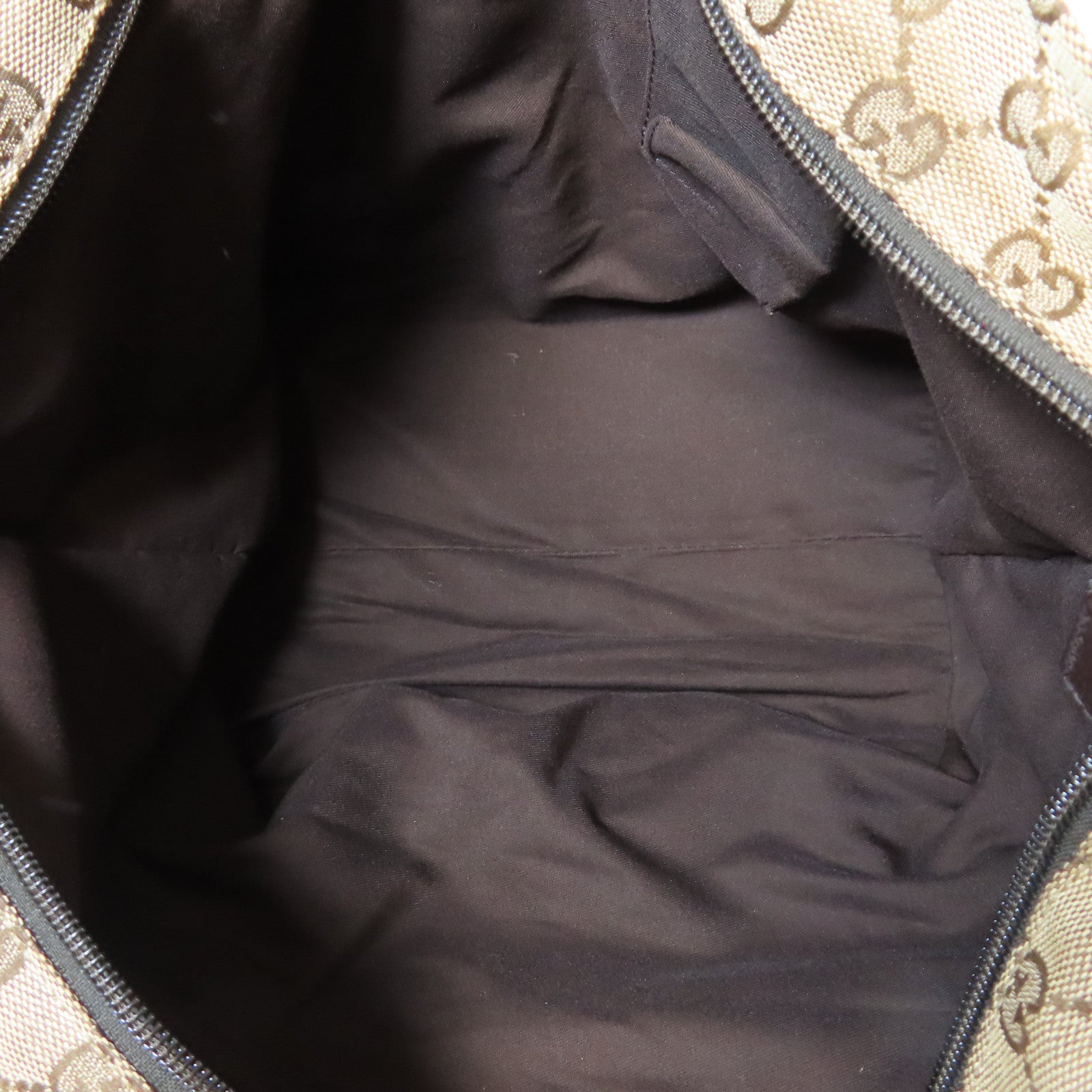 GUCCI 【激減優惠】帆布Tote Bag銀扣肩背袋啡色