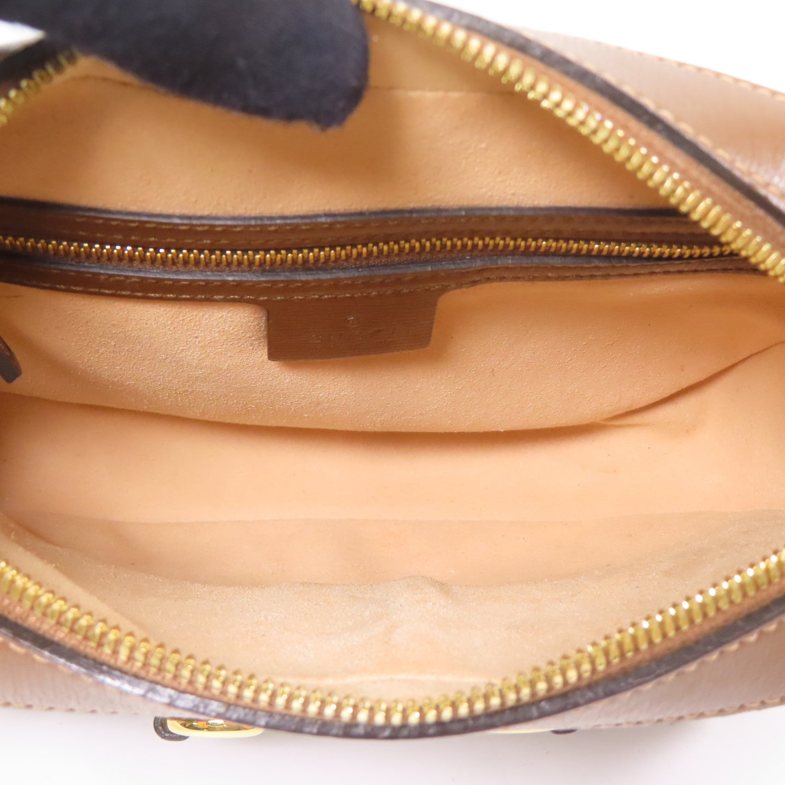 GUCCI 塗層帆布Horsebit 1955 Small Camera Bag金扣肩背袋