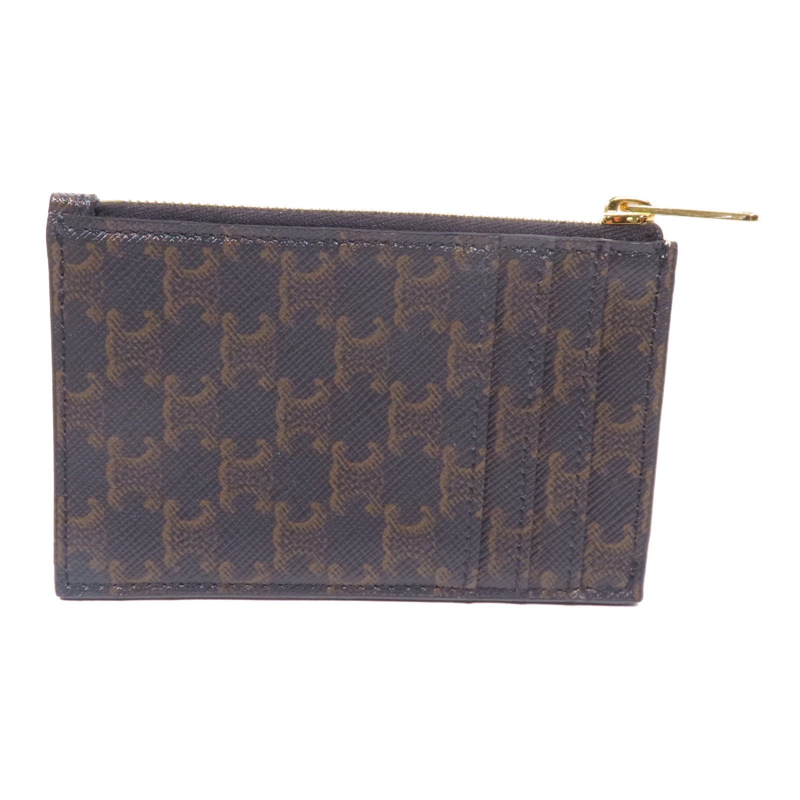 CELINE 塗層帆布Card Case金扣卡片套