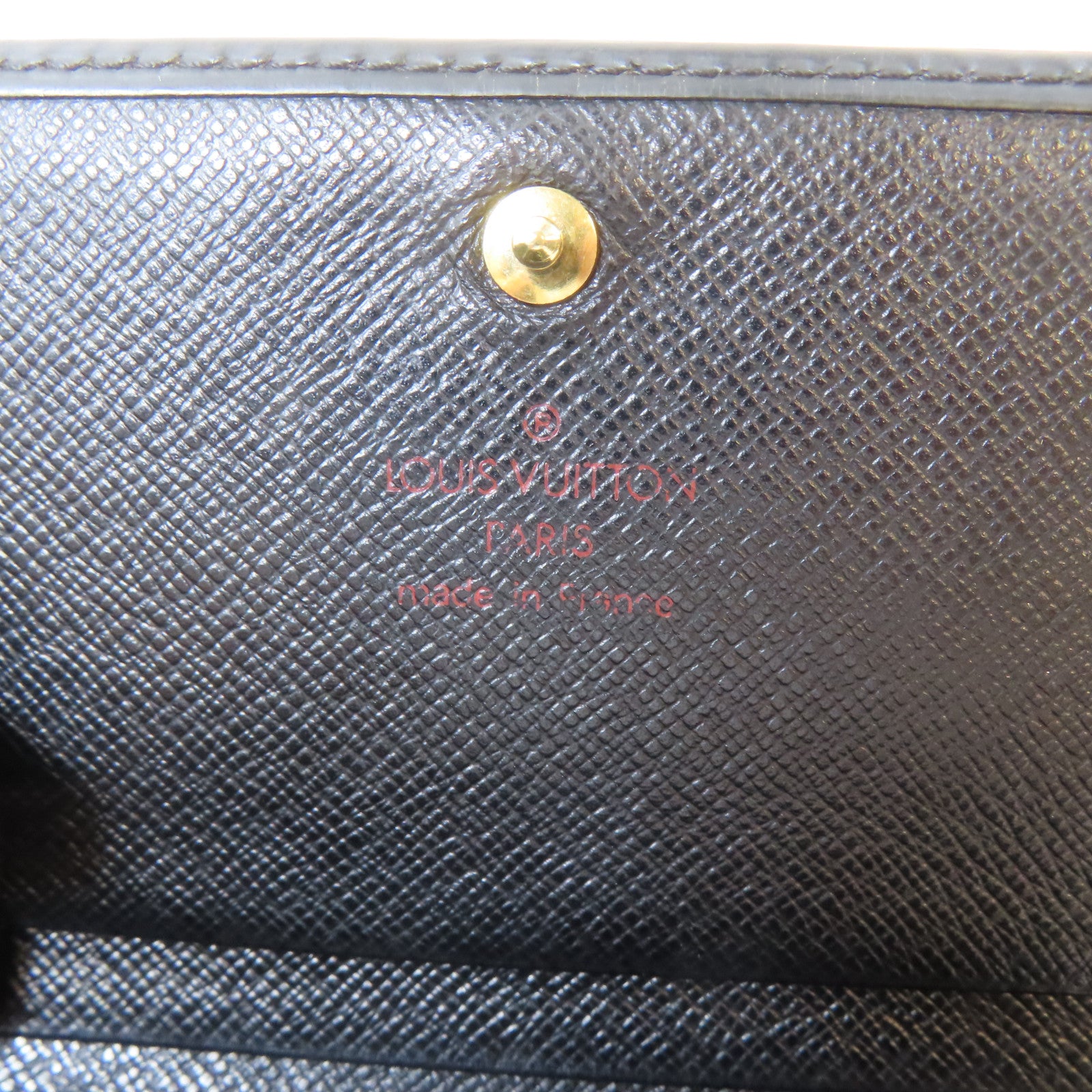 LOUIS VUITTON 【激減優惠】Epi Portefeuille Tresor Wallet金扣錢包黑色
