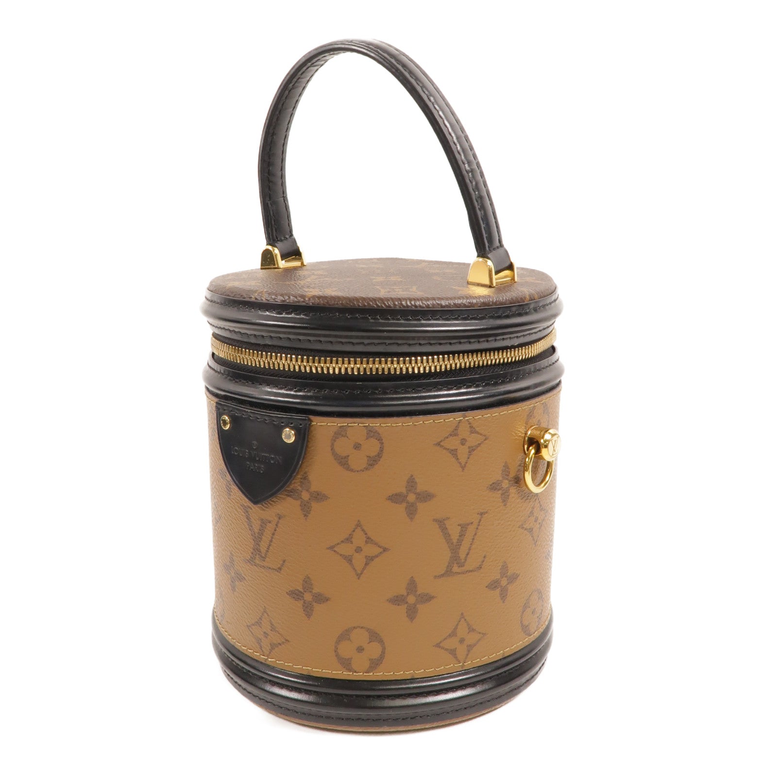 LOUIS VUITTON Monogram Reverse Cannes金扣手挽肩背兩用袋