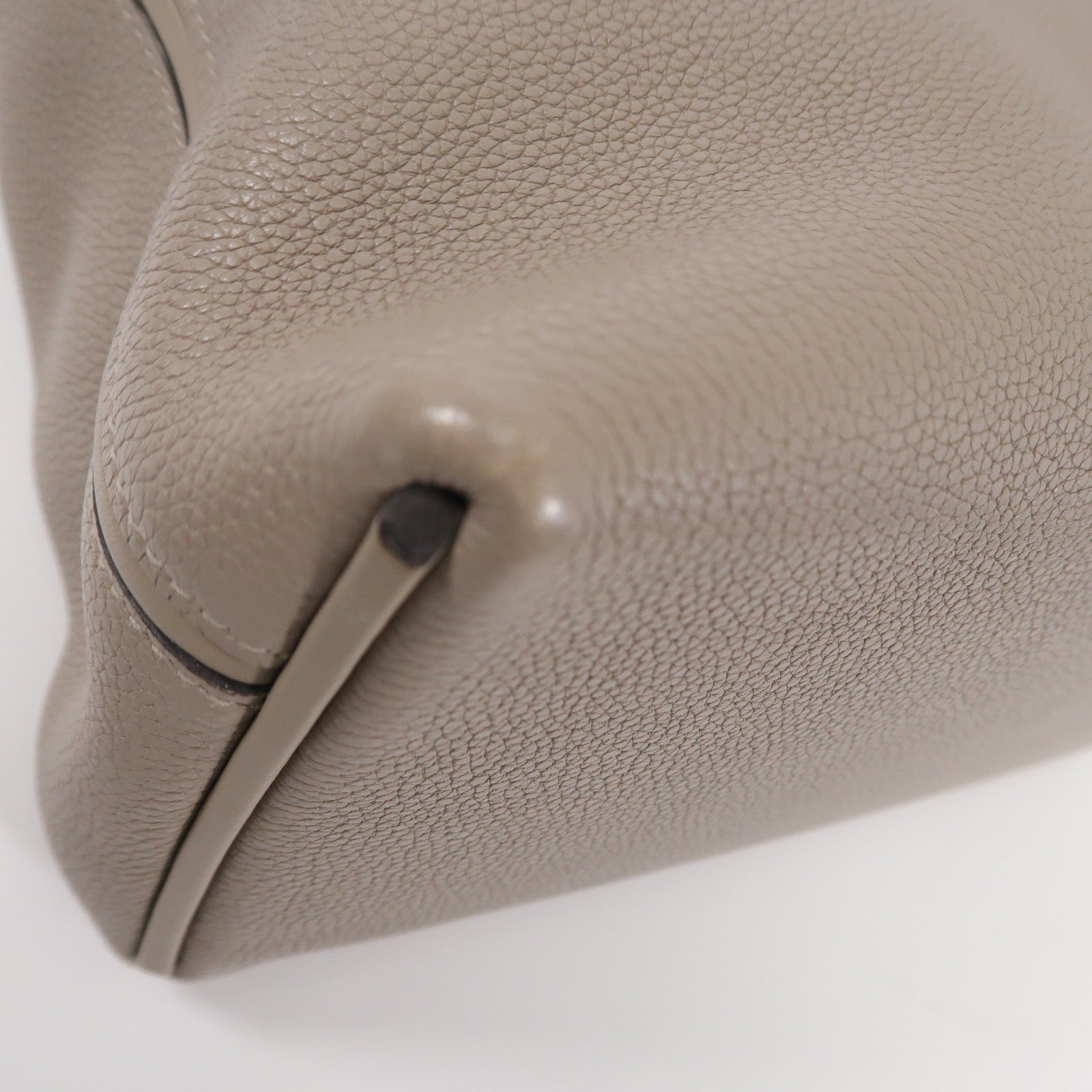 HERMES Togo皮革/Swift皮革24/24 29cm手挽肩背兩用袋Gris Asphalte