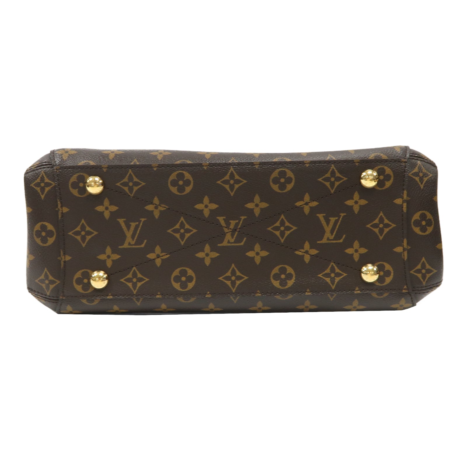 LOUIS VUITTON Monogram Montaigne MM金扣手挽肩背兩用袋啡色