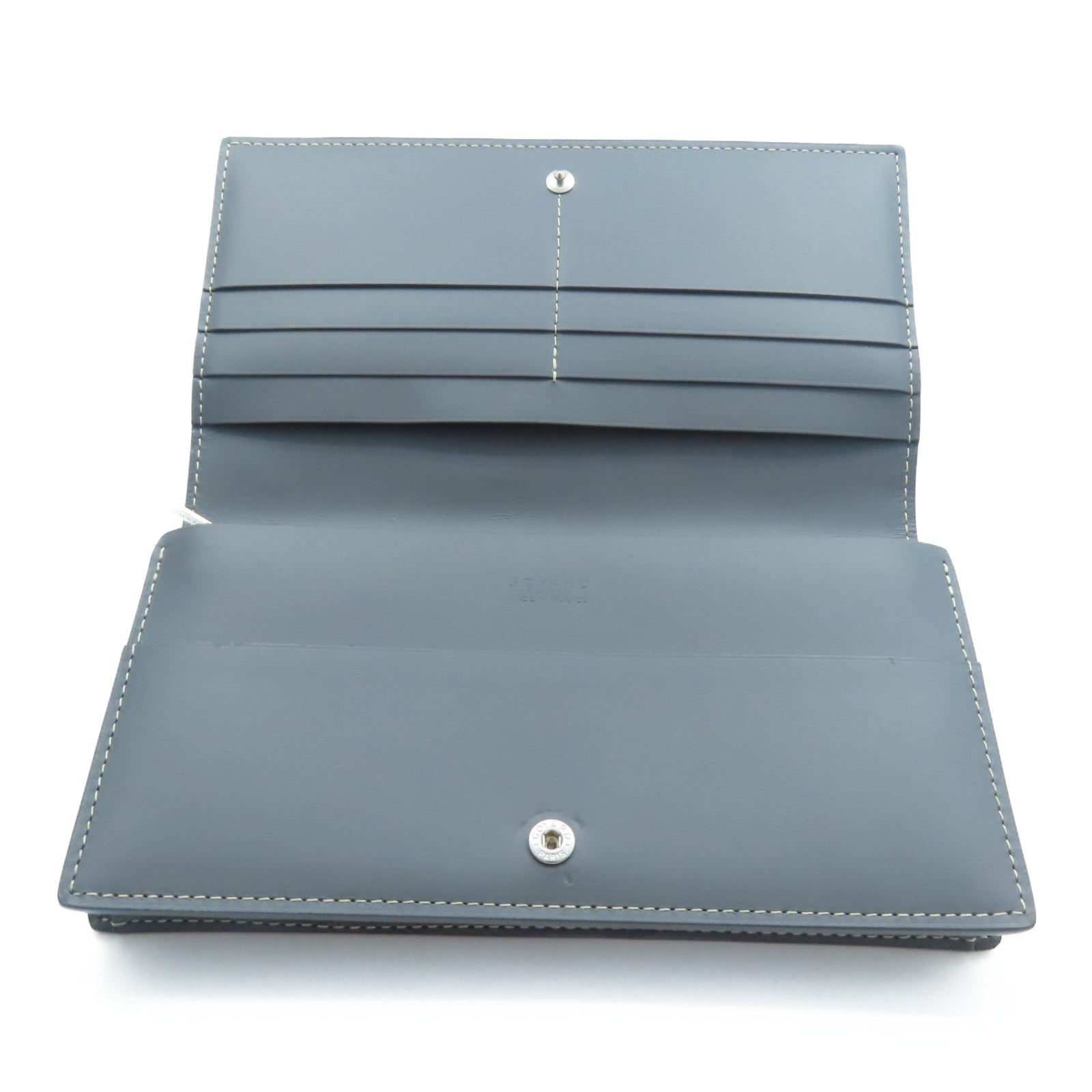 GOYARD 塗層帆布Long Wallet長錢包灰色