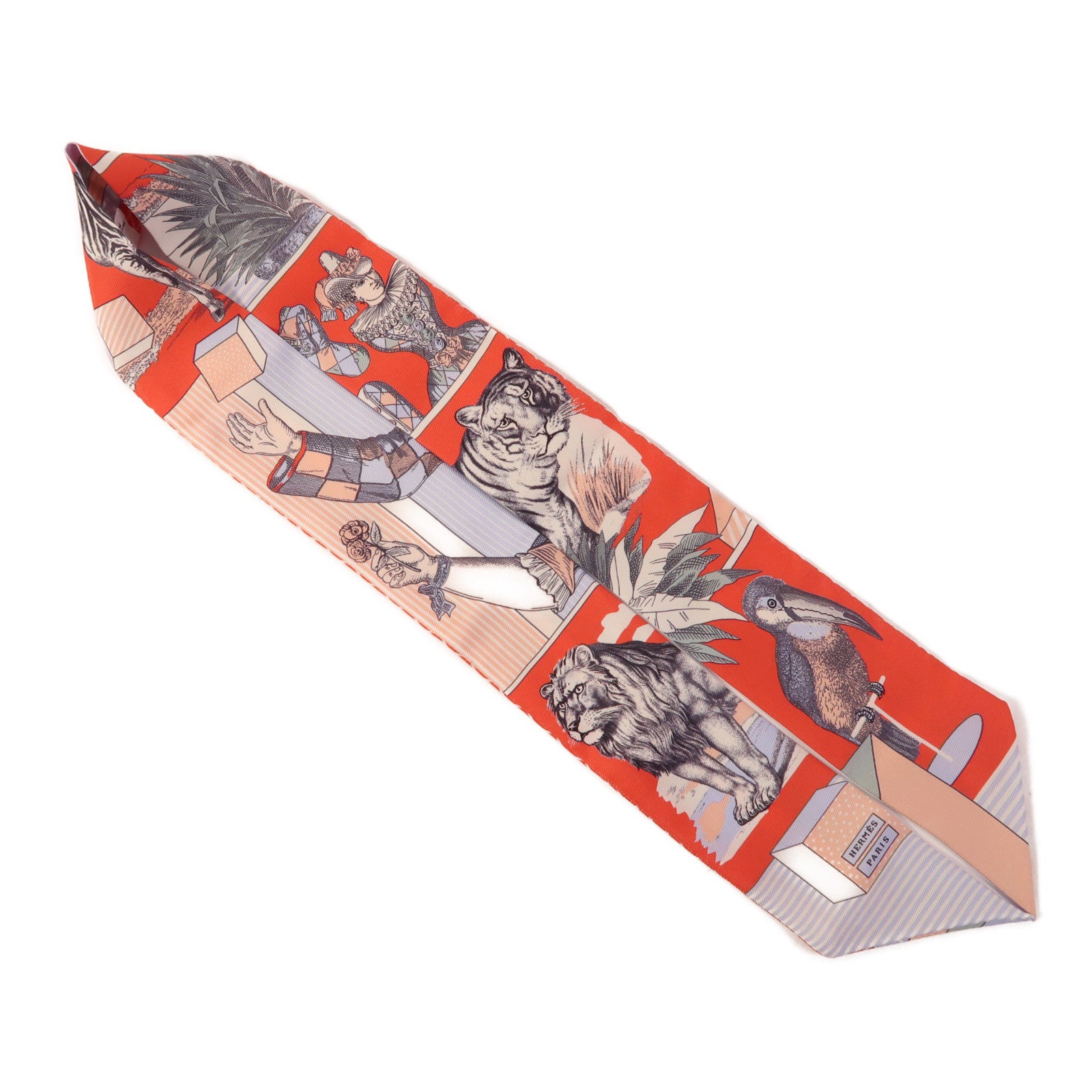 HERMES 絲質Twilly絲巾