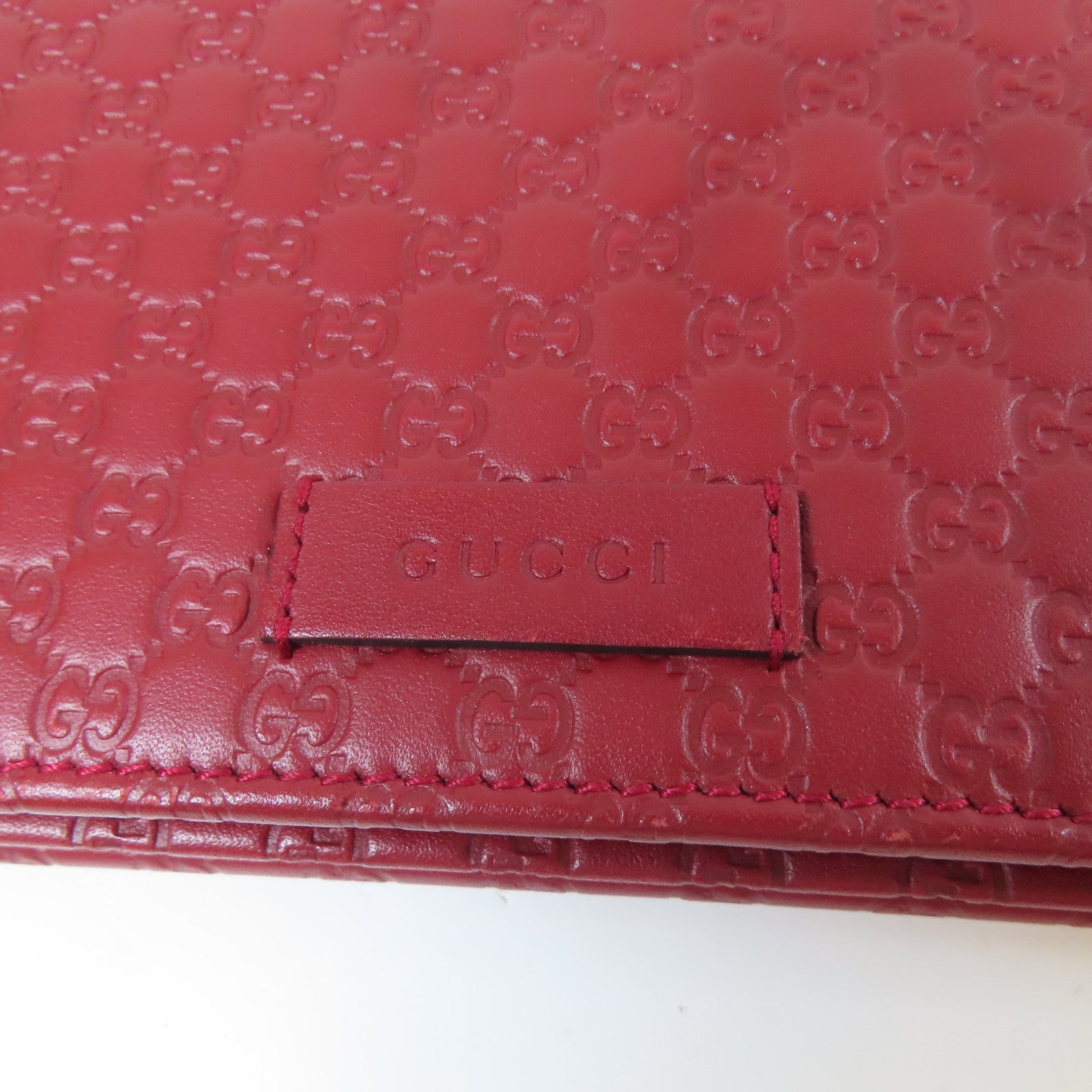 GUCCI 牛皮皮革Shoulder Bag金扣肩背袋紅色