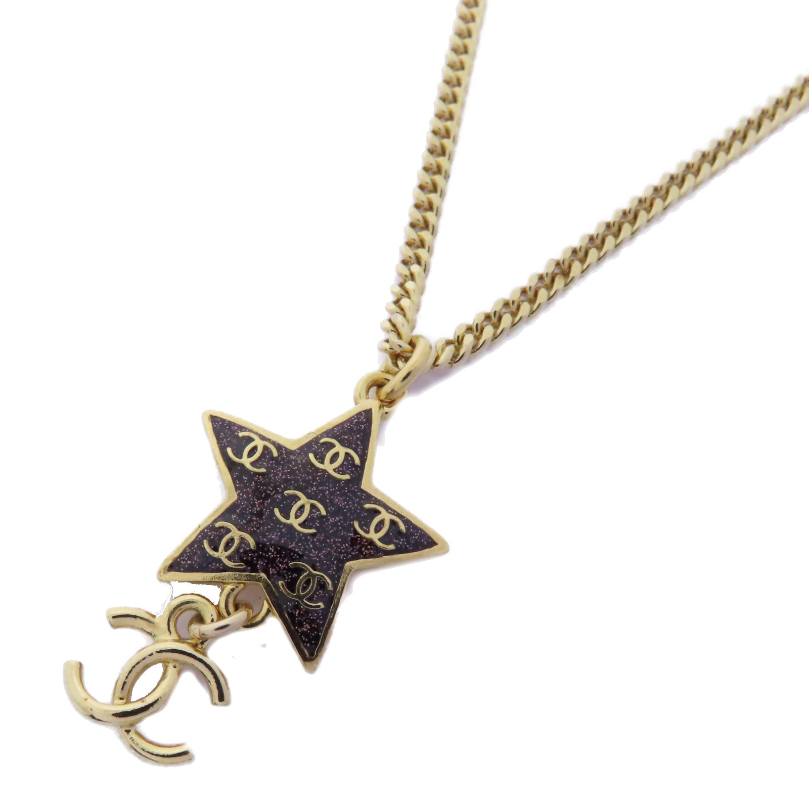 CHANEL 金屬Necklace項鍊金色