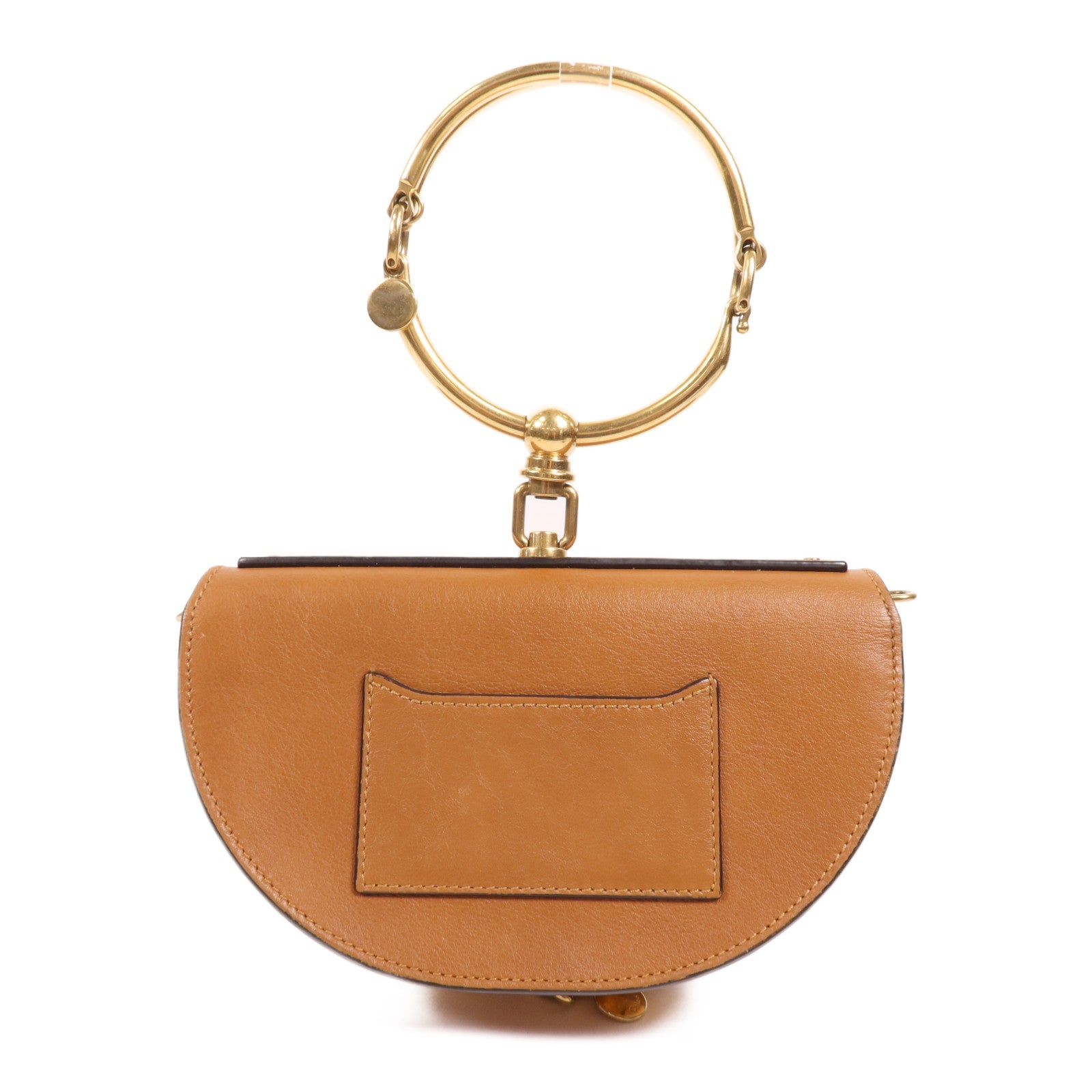 Chloe 牛皮皮革Shoulder Bag金扣手挽肩背兩用袋