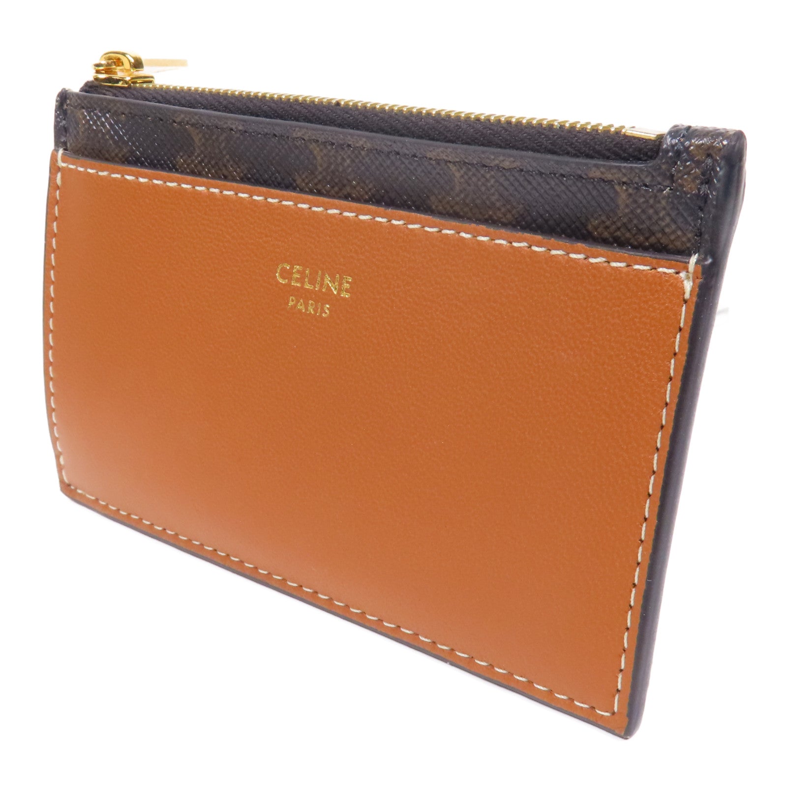 CELINE 塗層帆布Card Case金扣卡片套