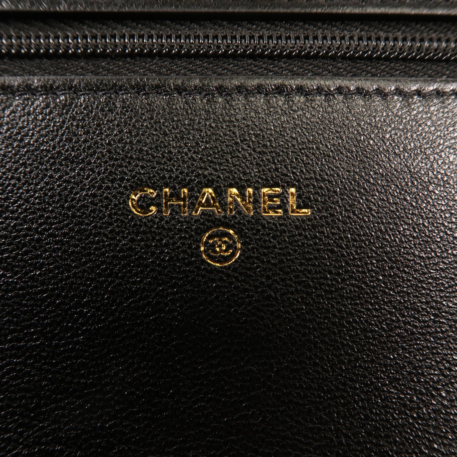 CHANEL 羊皮皮革WOC Wallet On Chain金扣鏈帶肩背袋