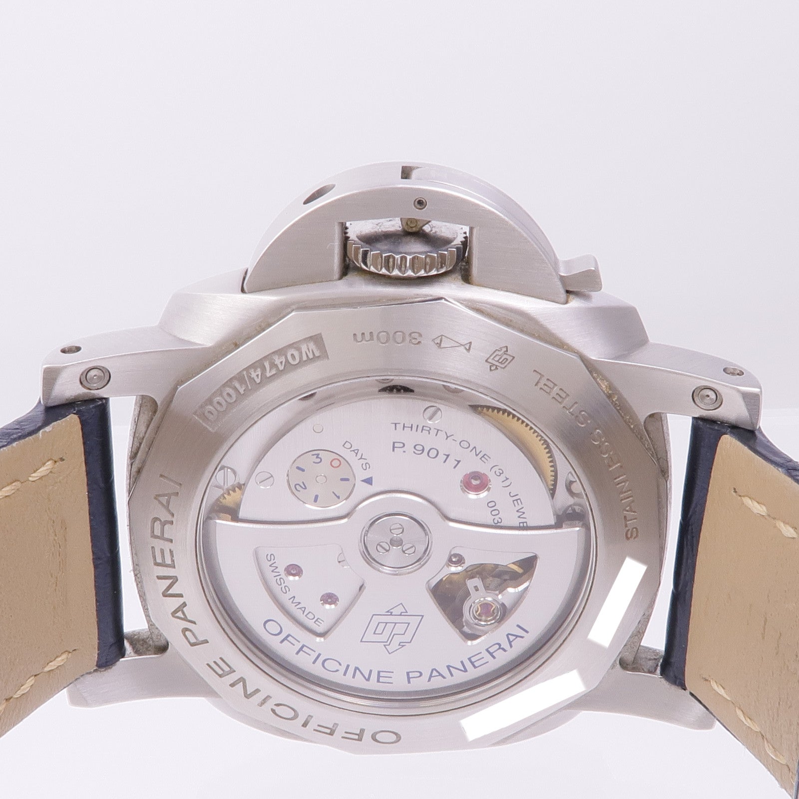 PANERAI Luminor GMT PAM01033 Automatic Watch Stainless Steel Blue