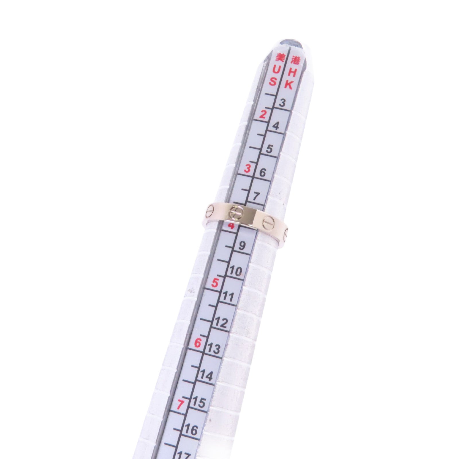 CARTIER 18K白金/Mini Love Ring戒指Cartier#47/US#3.75