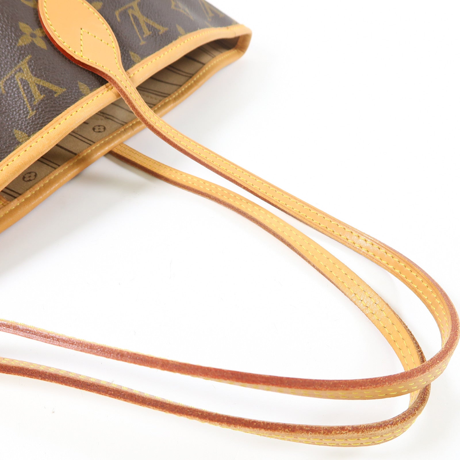 LOUIS VUITTON Monogram Neverfull MM金扣肩背袋啡色