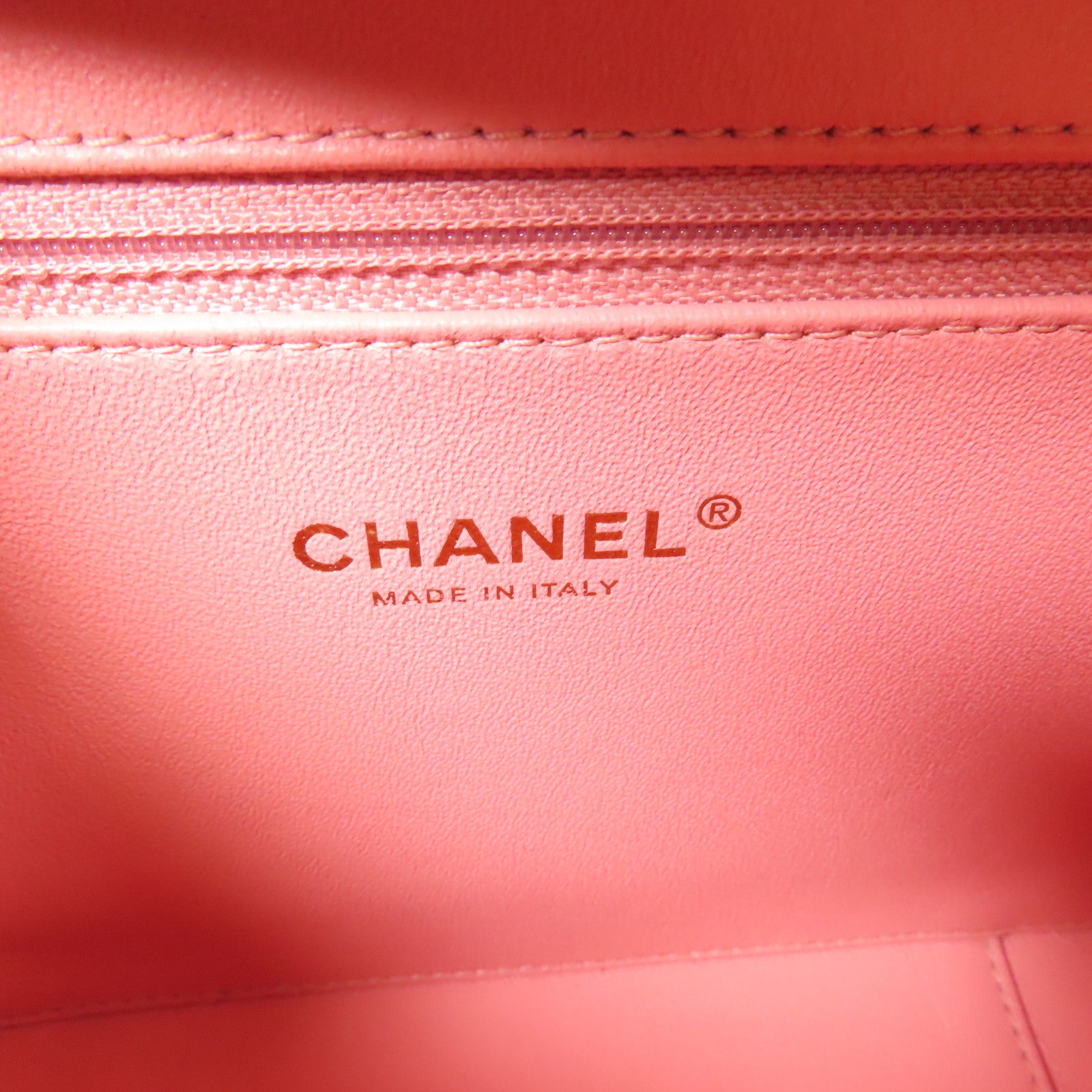 CHANEL CC GHW Vanity Case 2Way Shoulder Hand Bag Calfskin Leather Pink