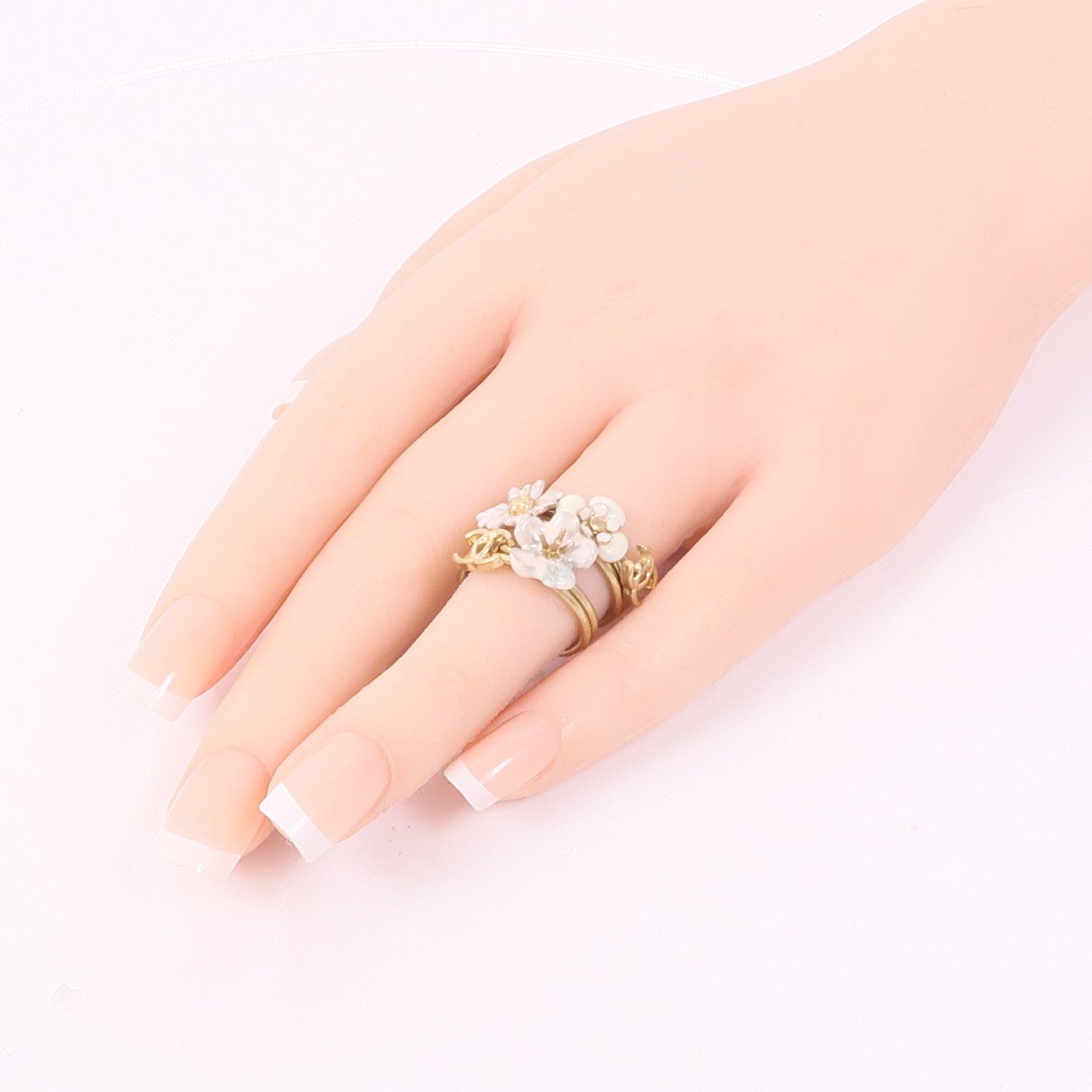 CHANEL 金屬/PVC A Set of 5 Rings戒指US#6.5