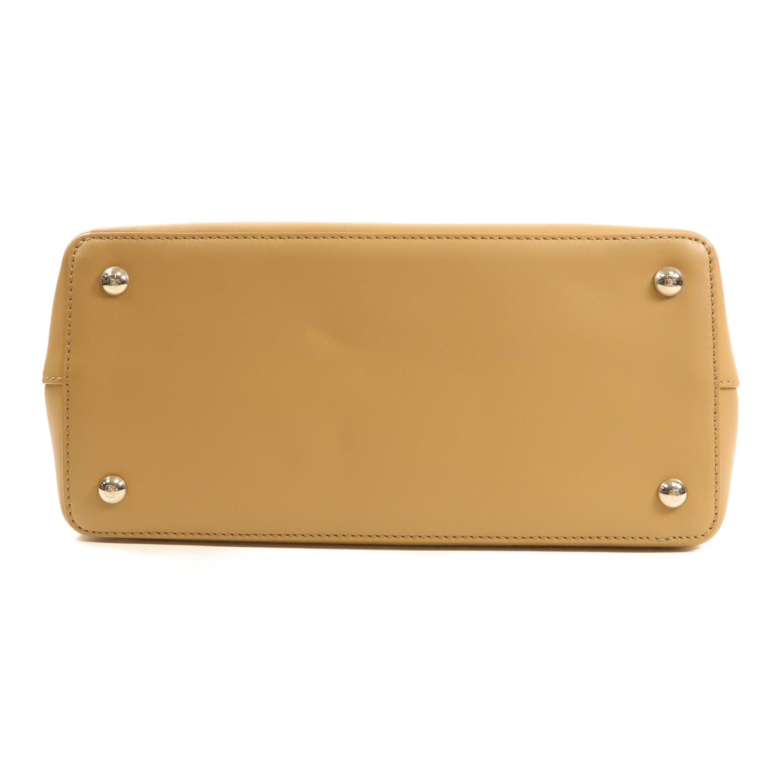 FENDI SHW 2 Jours Bag 2 Way Shoulder Handbag 03070249 Calfskin Leather Brown