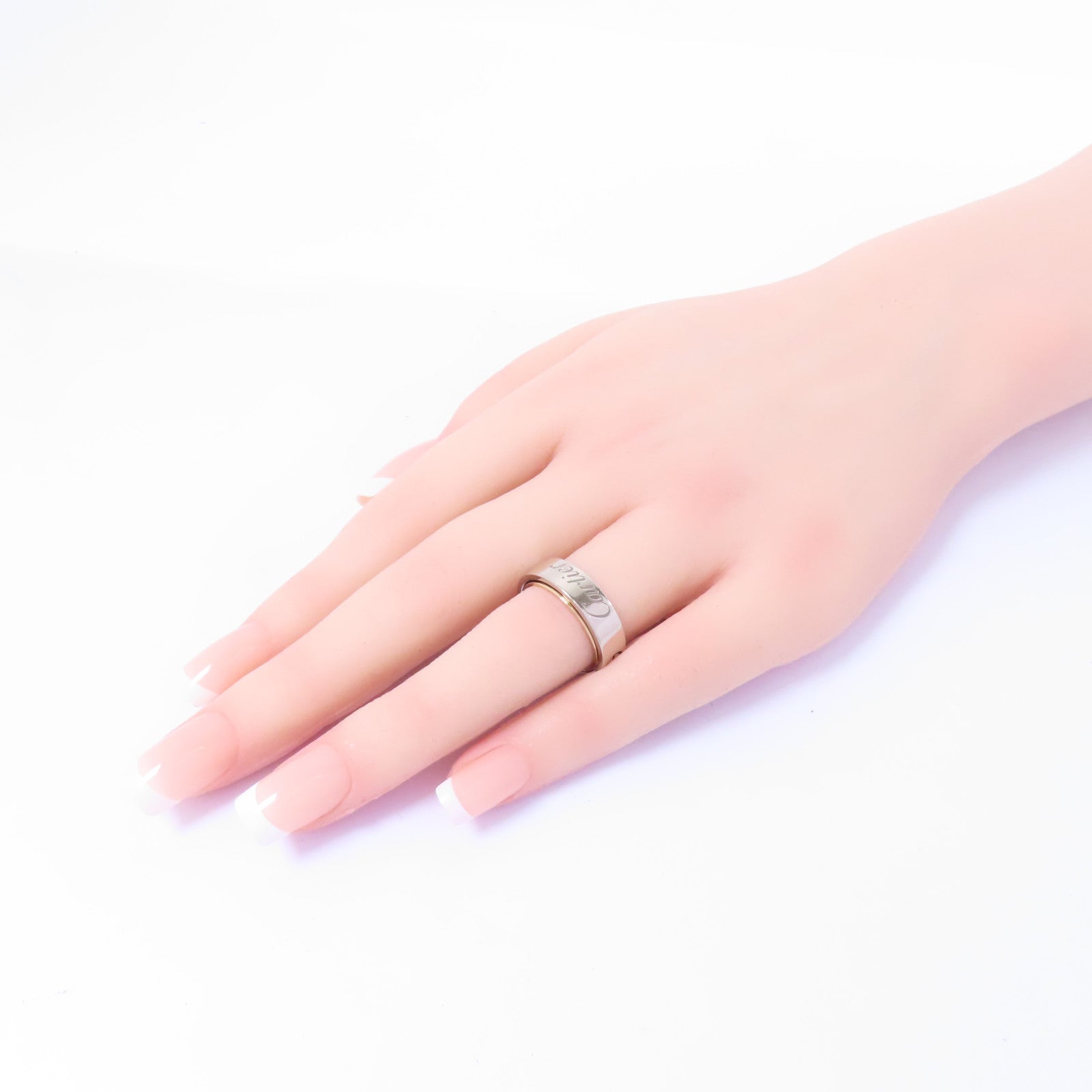 CARTIER 18K黃金/18K白金/18K玫瑰金Astro Love Ring戒指Cartier#51/US#5.75