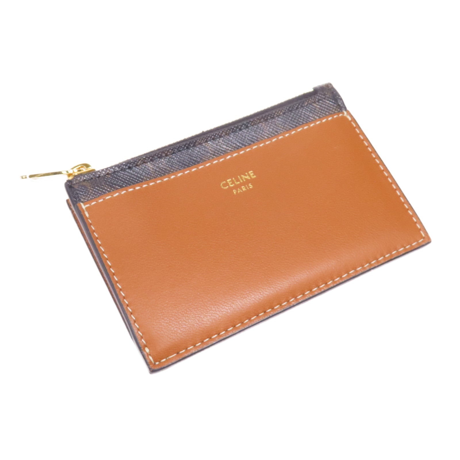 CELINE 塗層帆布Card Case金扣卡片套