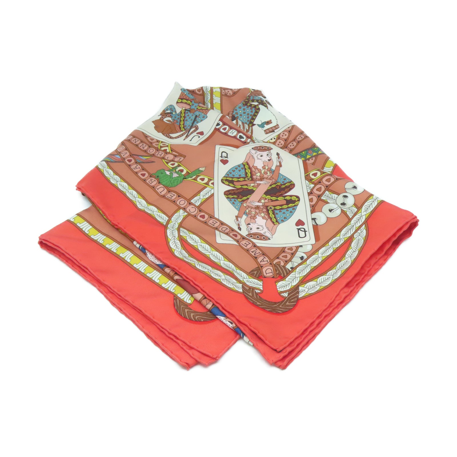 HERMES 【激減優惠】絲質Scarf 90x90絲巾紅色