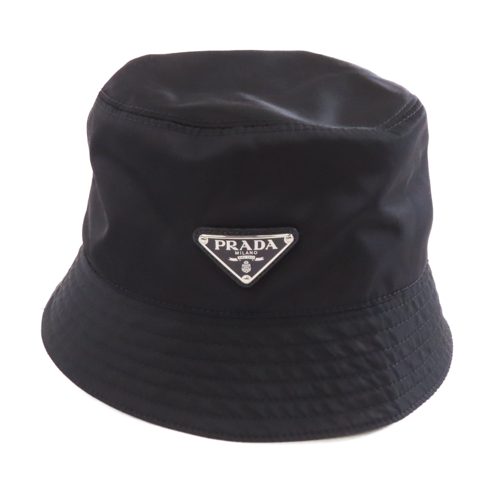 PRADA 尼龍Re-Nylon Bucket Hat帽子黑色