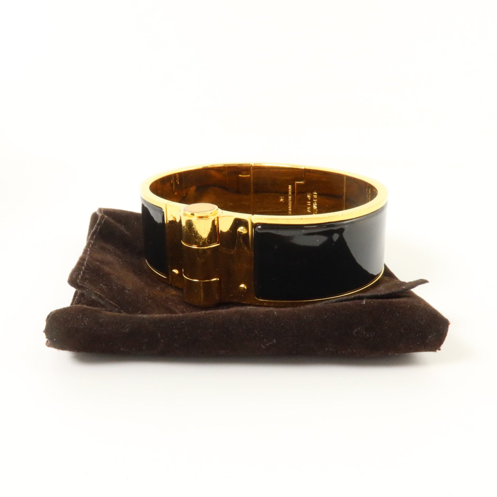 HERMES 金屬/琺瑯Charniere Bracelet金扣手鏈